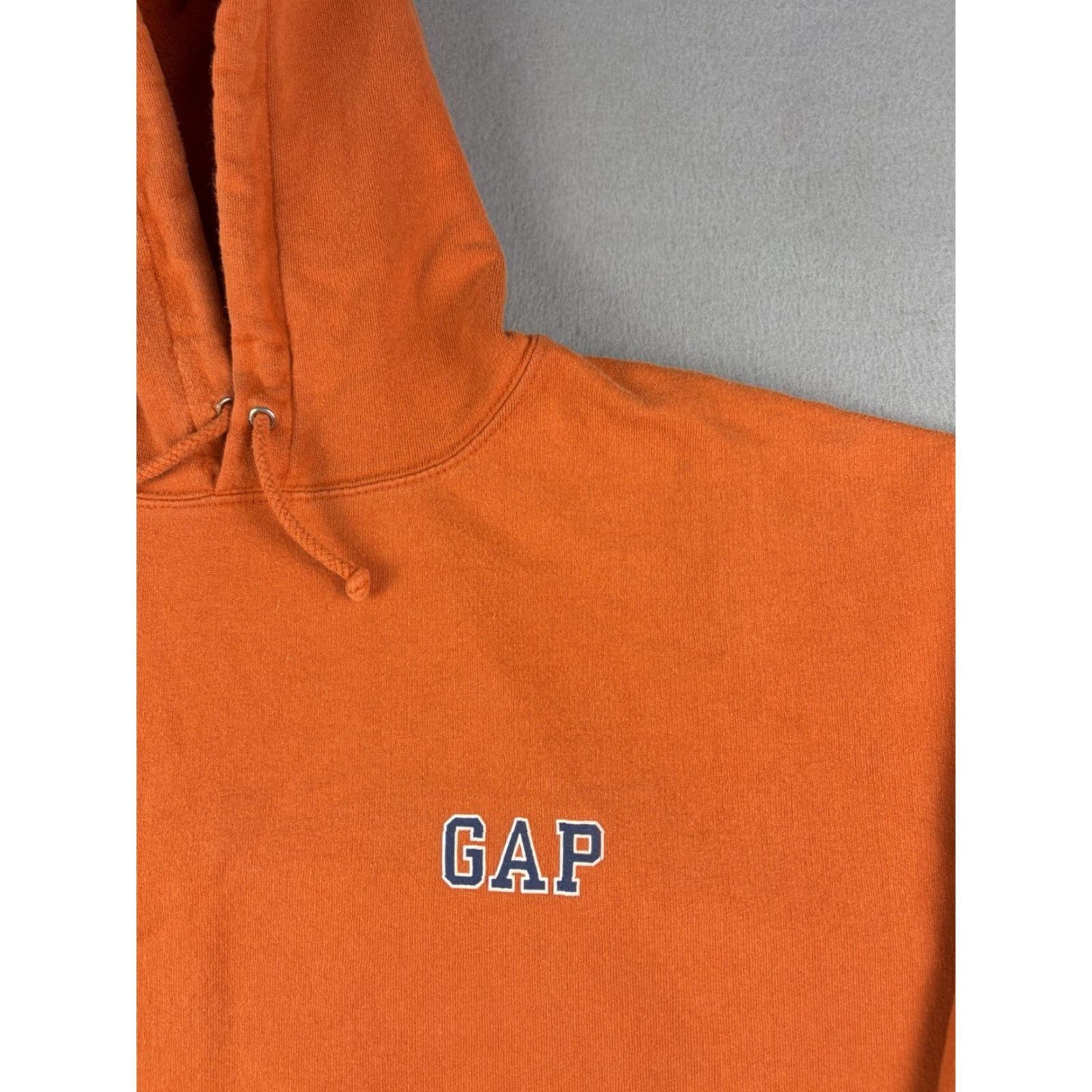 Gap VINTAGE GAP Sweatshirt Hooded Pullover XL Orange Logo 90s Mens Size US XL / EU 56 / 4 - 2 Thumbnail