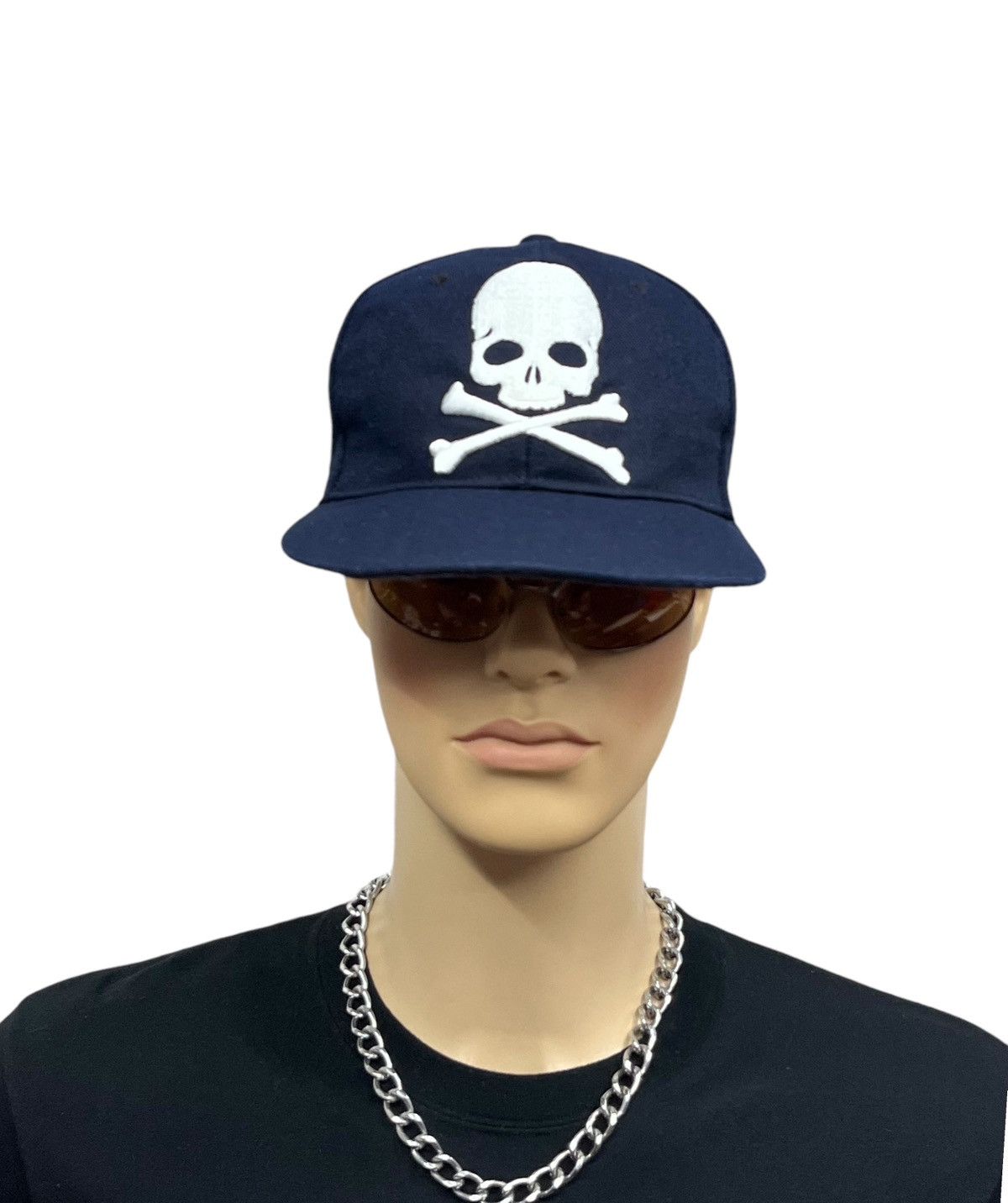 Skullcandy 🔥Vintage SKULL CROSSBONES Snapback Hat Number (N)ine Style Size ONE SIZE - 1 Thumbnail