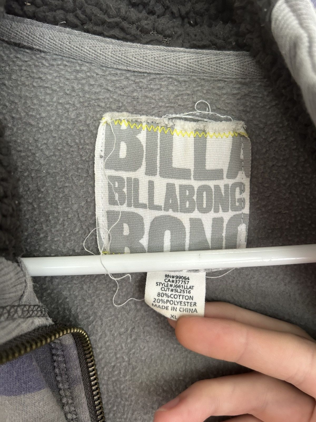 Billabong Vintage Billabong Half Zip Grey Striped Hoodie Size US XL / EU 56 / 4 - 5 Thumbnail