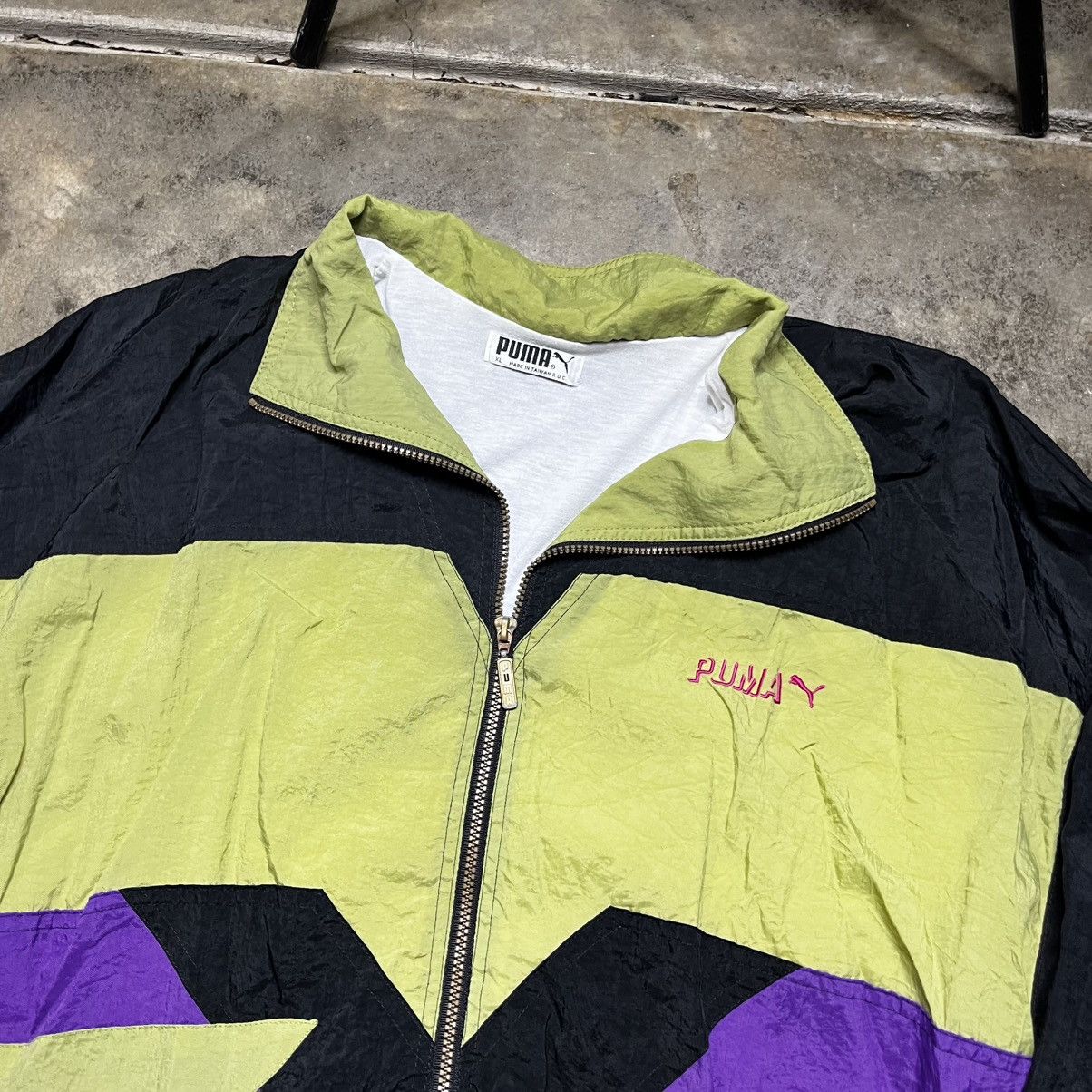 Vintage vintage puma zip up baggy windbreaker jacket Size US XL / EU 56 / 4 - 5 Thumbnail