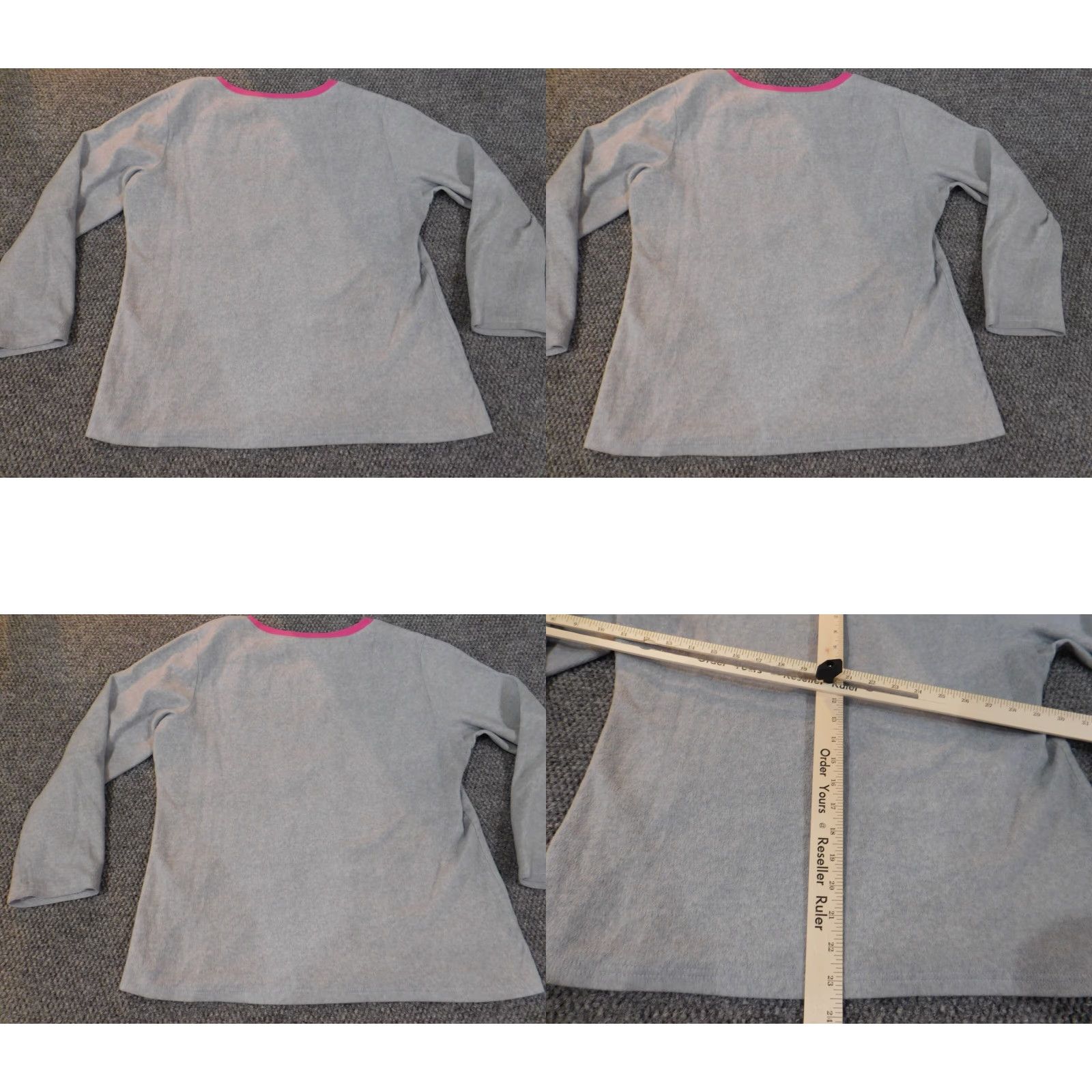 Disney Minnie Mouse Dana Scott Womens Sweater XL Gray Crew Neck Pullover Raglan Sleeve Acrylic Knit Logo Geometric Classic Vintage No Size XL / US 12-14 / IT 48-50 - 8 Thumbnail