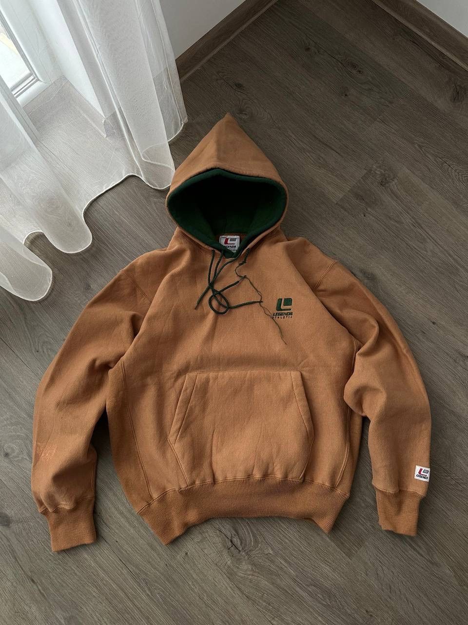 Japanese Brand × Vintage Vintage Legends Athletic Brown Japanese Skated Hoodie Size US M / EU 48-50 / 2 - 1 Thumbnail