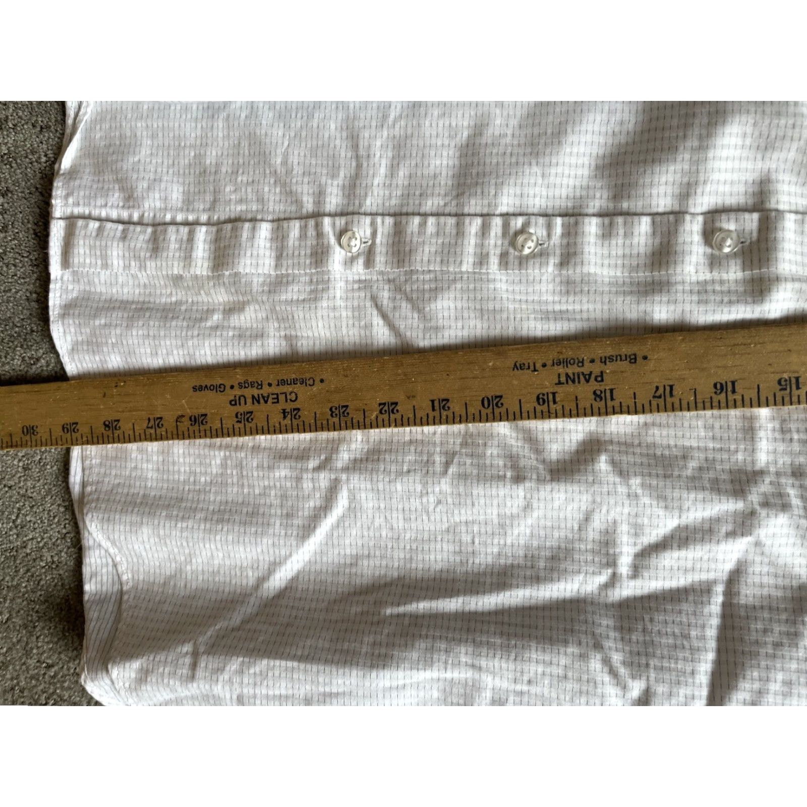 Bar III VINTAGE Bar III Slim Fit Shirt Mens Plaid Dress Shirt White 16.5 Neck L (16 1/2) Adult Large Button Up Size US L / EU 52-54 / 3 - 5 Thumbnail