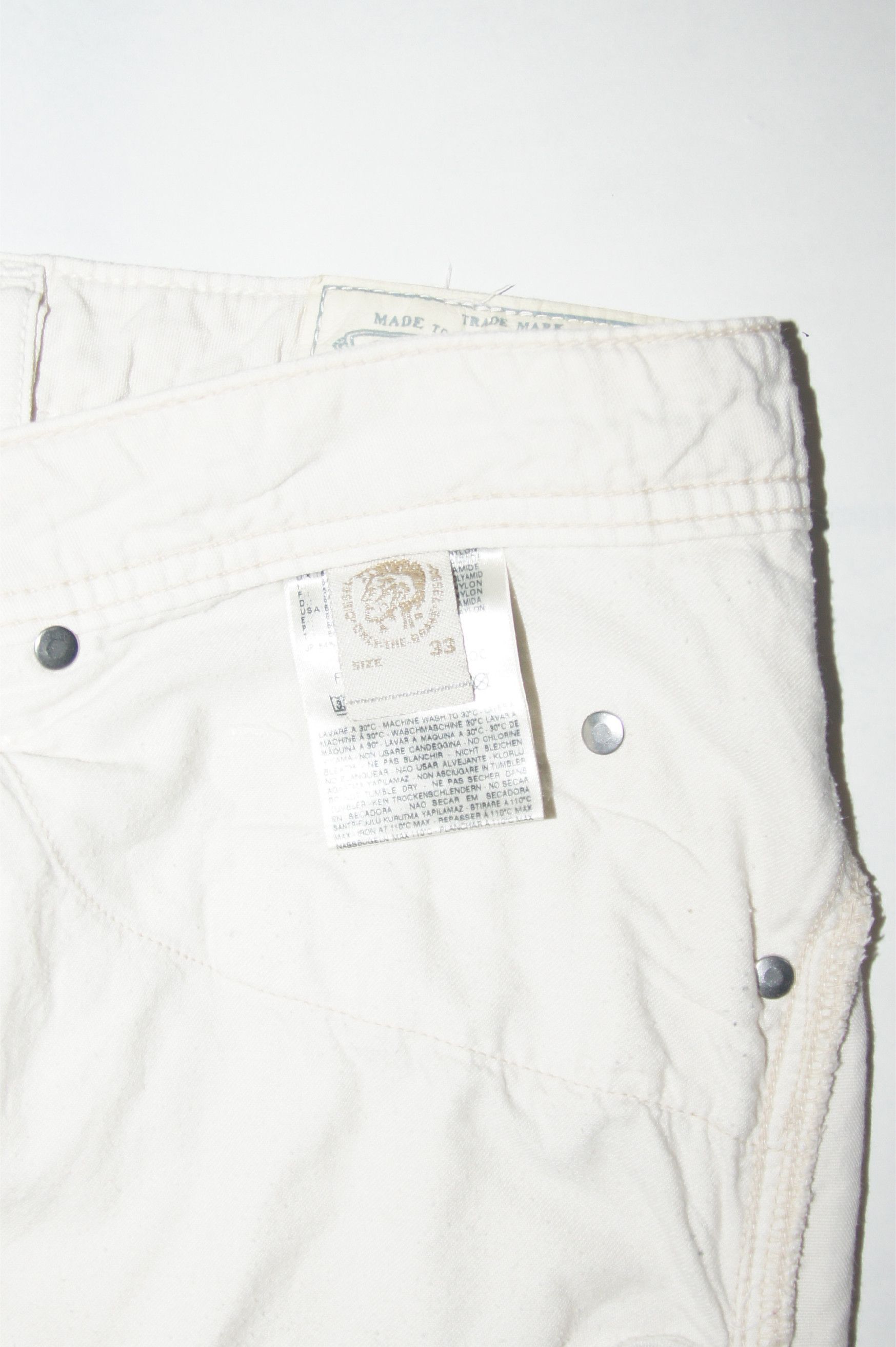 Diesel Washed Panelled Cotton Trouser Size US 33 - 3 Thumbnail