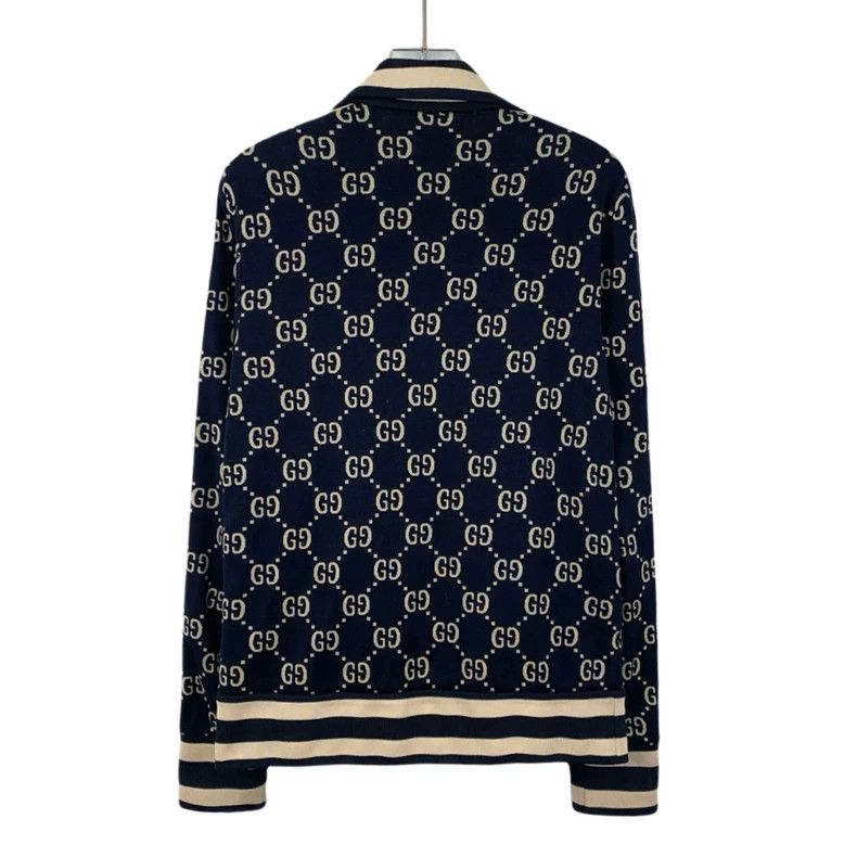 Gucci Gucci Color-matched logo jacquad full-printed cotton lapel Size US S / EU 44-46 / 1 - 2 Thumbnail