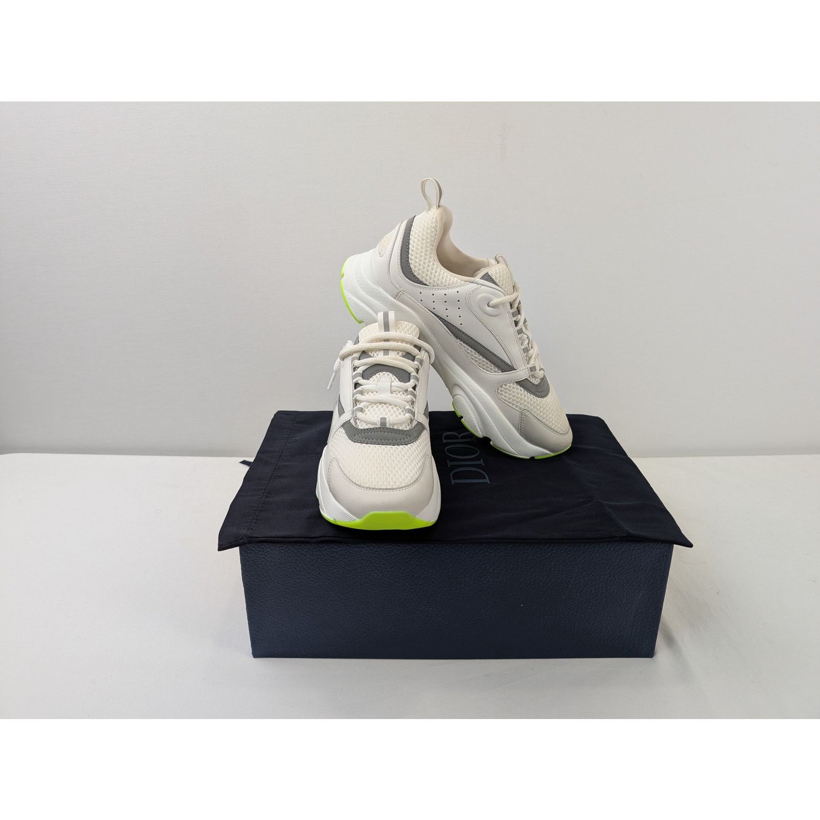 Dior o1rshd1 B22 Sneakers in White Silver Fluo Green Size US 8 / EU 41 - 20 Thumbnail