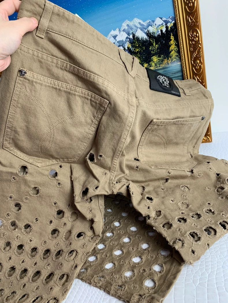 Versace Versace Cut-out ripped jeans Size US 29 - 6 Thumbnail