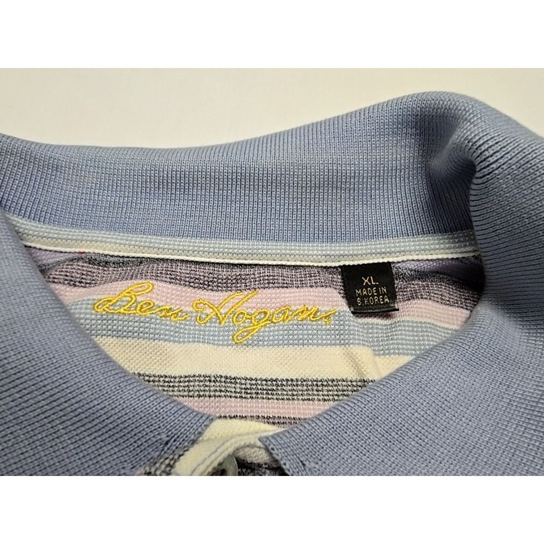 Hogan Ben Hogan XL Striped Polo Pastel Colors Casual Golf Shirt Size US XL / EU 56 / 4 - 5 Thumbnail
