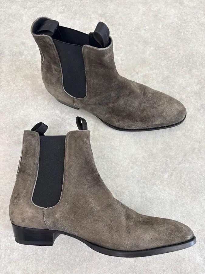 Giuseppe Zanotti Giuseppe Zanotti Tern Suede Leather Chelsea Boots Size US 11 / EU 44 - 7 Thumbnail