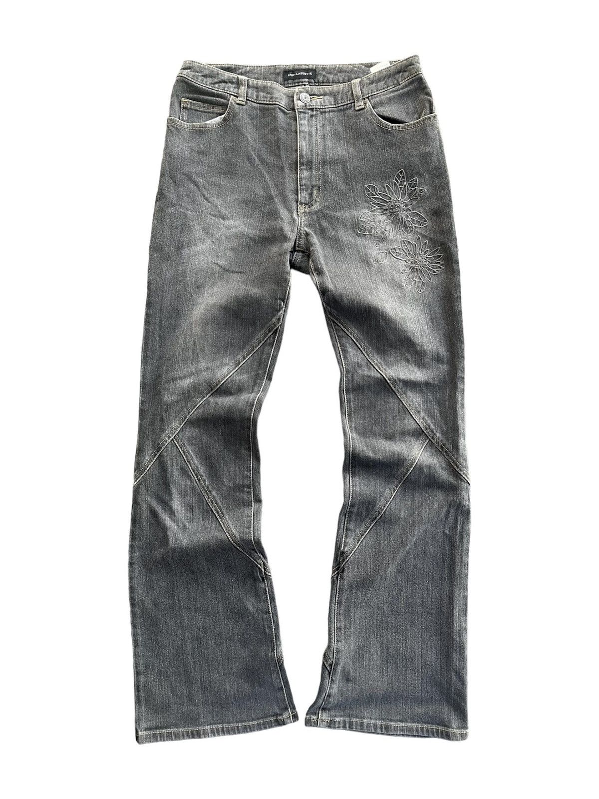 Japanese Mer-Lassette Denim Flare Punk Style Boot Cut Pants