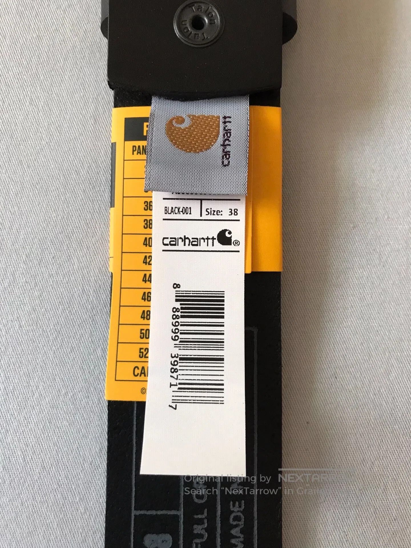 Carhartt Carhartt Black Harness Leather Belt W38. Size ONE SIZE - 6 Thumbnail