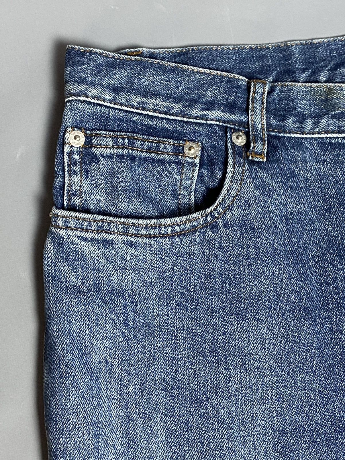 A.P.C. A.P.C. Jean Sailor Denim Blue Jeans Size 32 Wide Leg Cropped Size 32" / US 10 / IT 46 - 3 Thumbnail