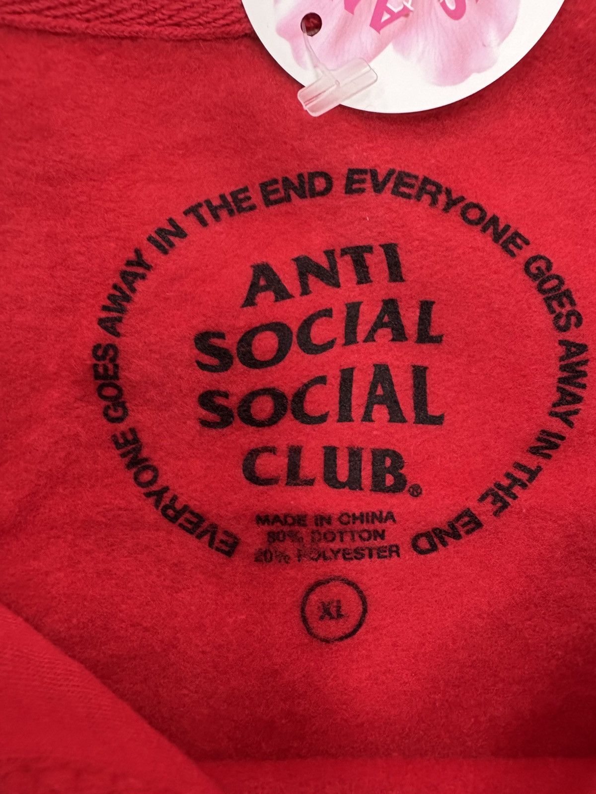 Anti Social Social Club Anti Social Social Club No Sympathy Hoodie "Red" Size US XL / EU 56 / 4 - 4 Thumbnail