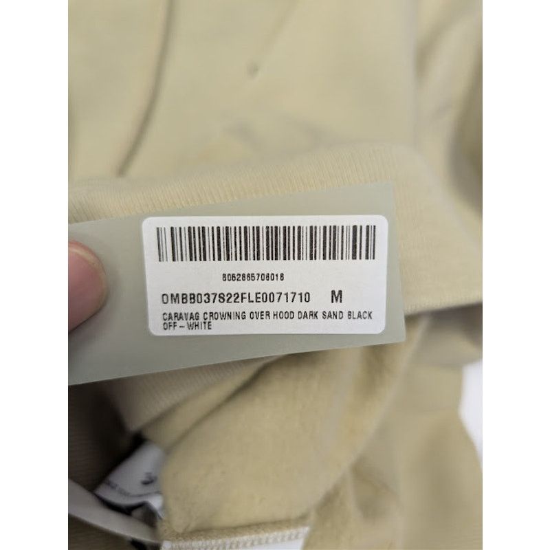 Off-White o1rshd1 Caravagg Crowning Over Hoodie in Dark Sand / Black Size US M / EU 48-50 / 2 - 22 Thumbnail