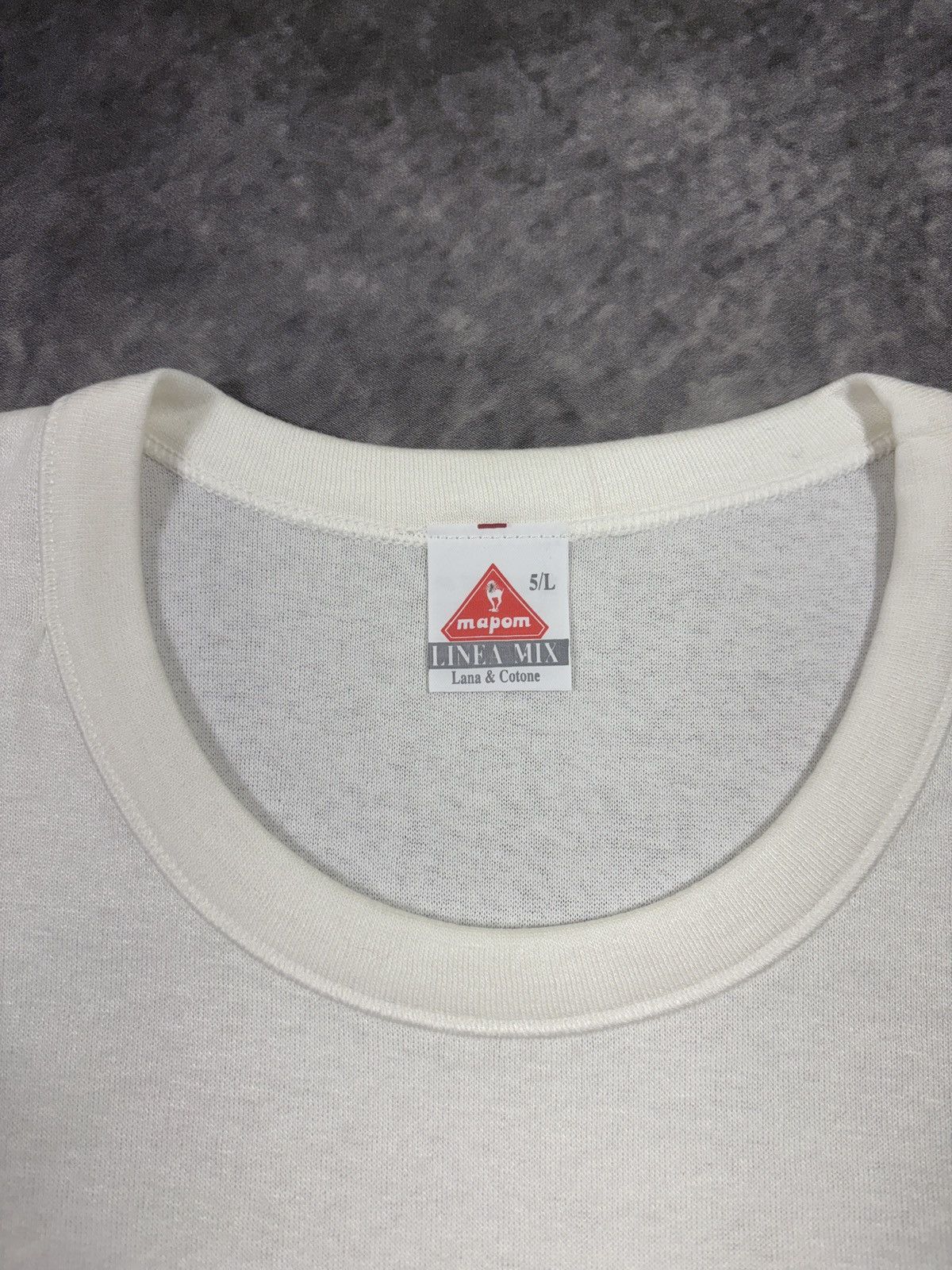 Vintage Italian Double Layer Knit T-Shirt Vintage Undershirt Thermal Size US L / EU 52-54 / 3 - 6 Thumbnail