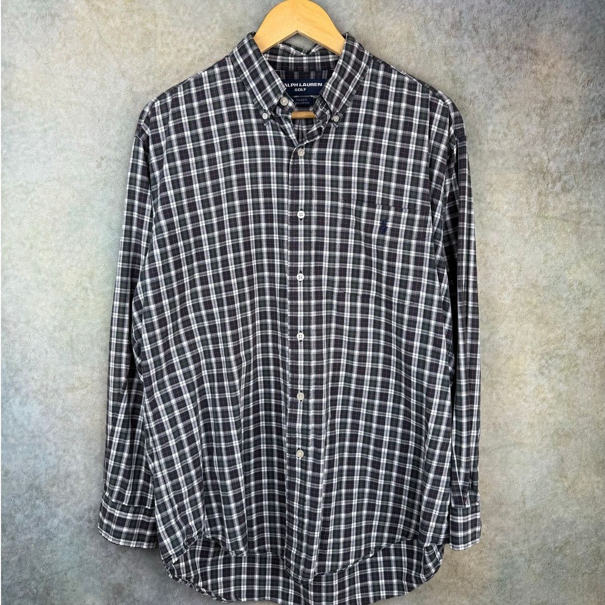 Polo Ralph Lauren VTG 90s Polo Ralph Lauren Golf Flannel Shirt Mens Sz M Plaid Size US M / EU 48-50 / 2 - 1 Thumbnail