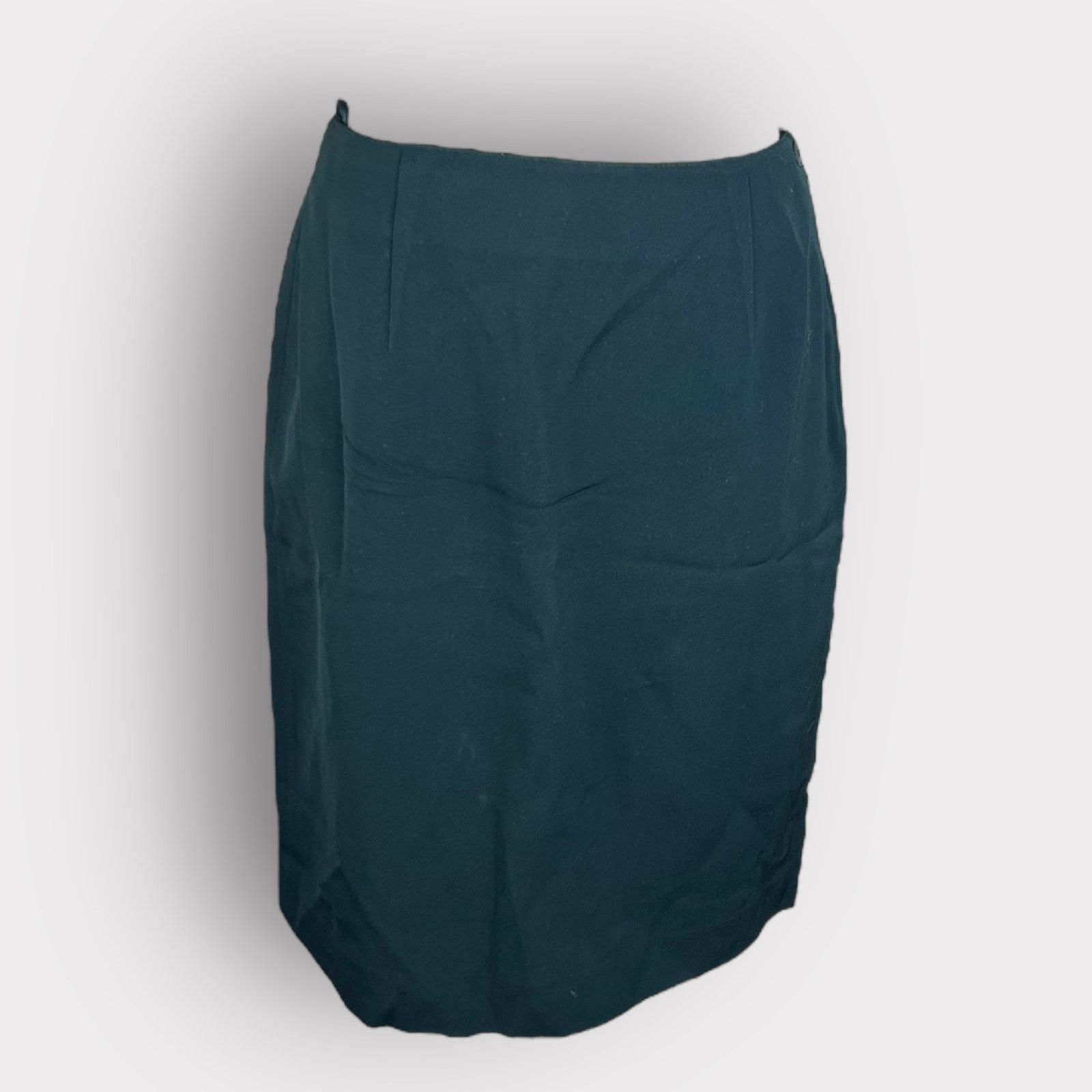 Jones New York Jones New York | Vintage Emerald Green Wool Pencil Skirt Size 30" / US 8 / IT 44 - 9 Thumbnail
