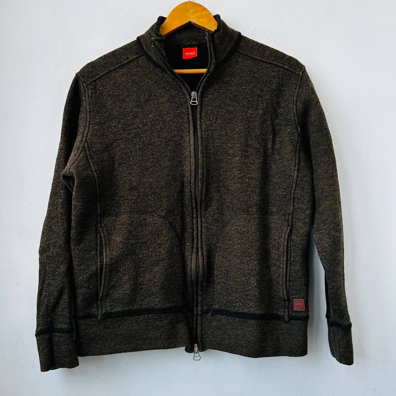 Hugo Boss Boss zip wool sweater #238 Size L / US 10 / IT 46 - 1 Thumbnail