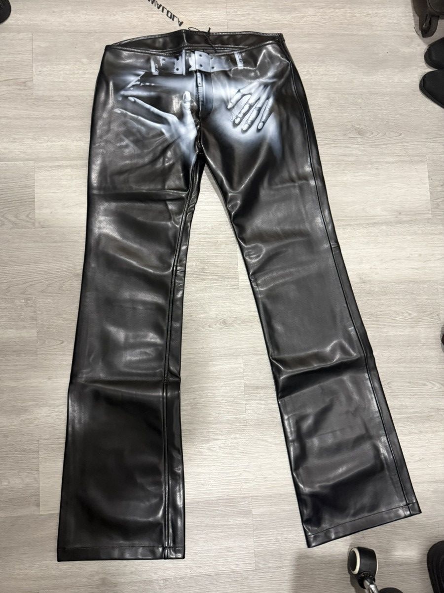 Mowalola “Stone” Leather Pants