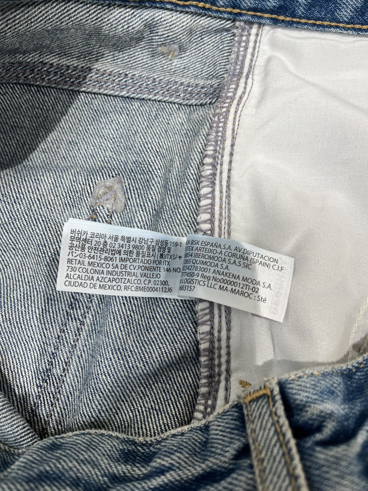 Bershka Bershka Denim Shorts Blue Size US 34 / EU 50 - 5 Thumbnail