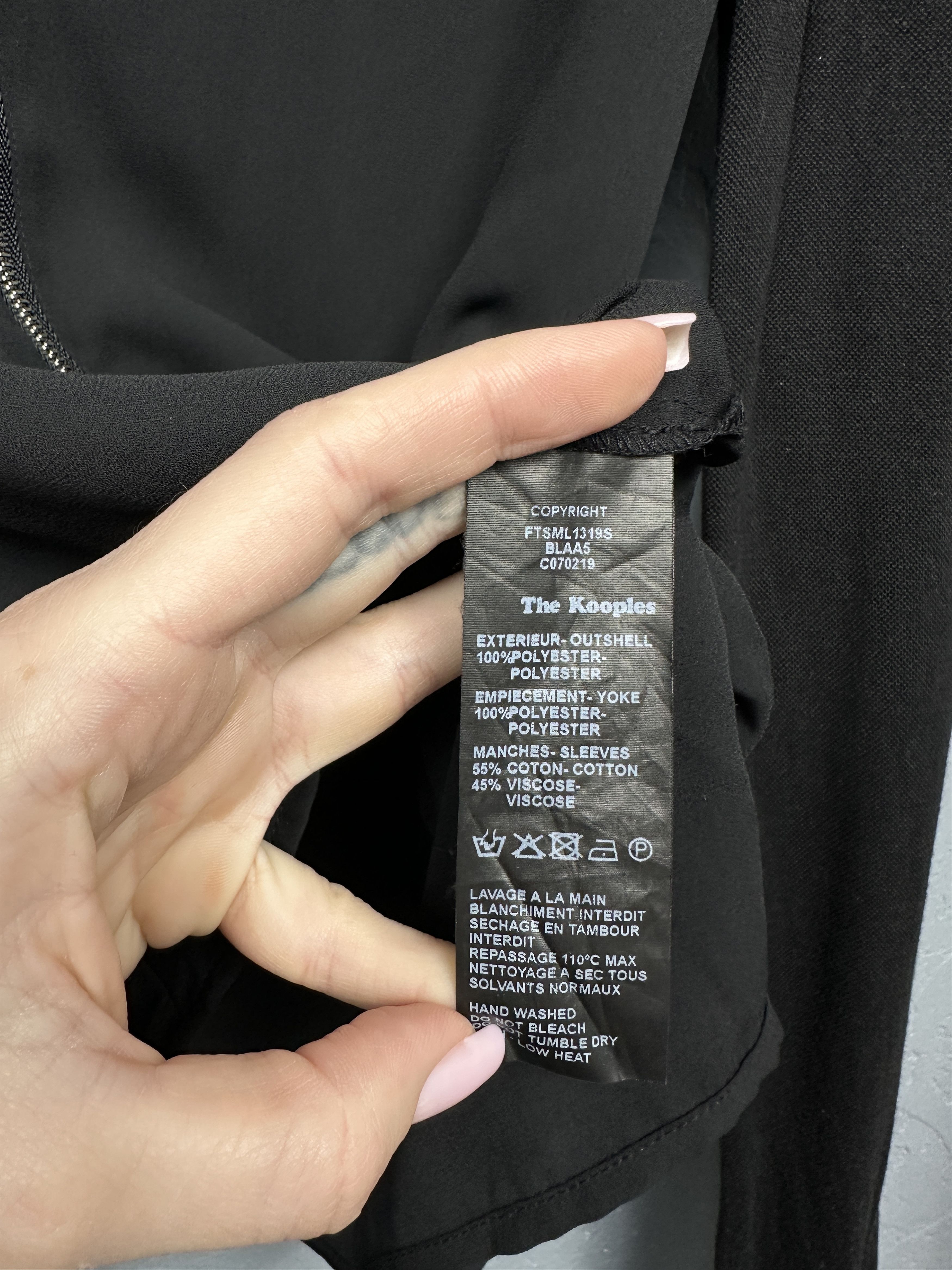 The Kooples The Kooples Sport Full Zip Collared Blouse Shirt Size M / US 6-8 / IT 42-44 - 6 Thumbnail