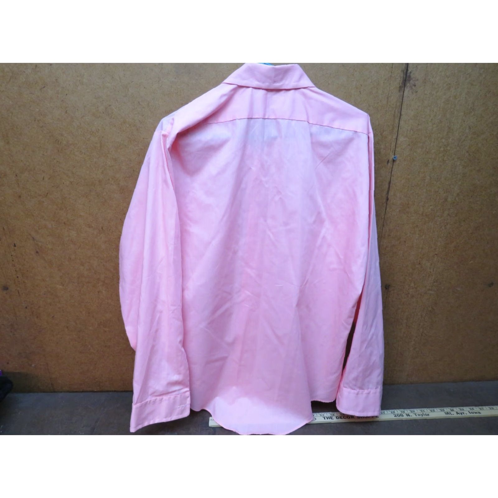Vintage VINTAGE Men's Arrow Pink Dress Shirt 15 Regular Long Sleeve Business 1970s Mens Size 40R - 3 Thumbnail