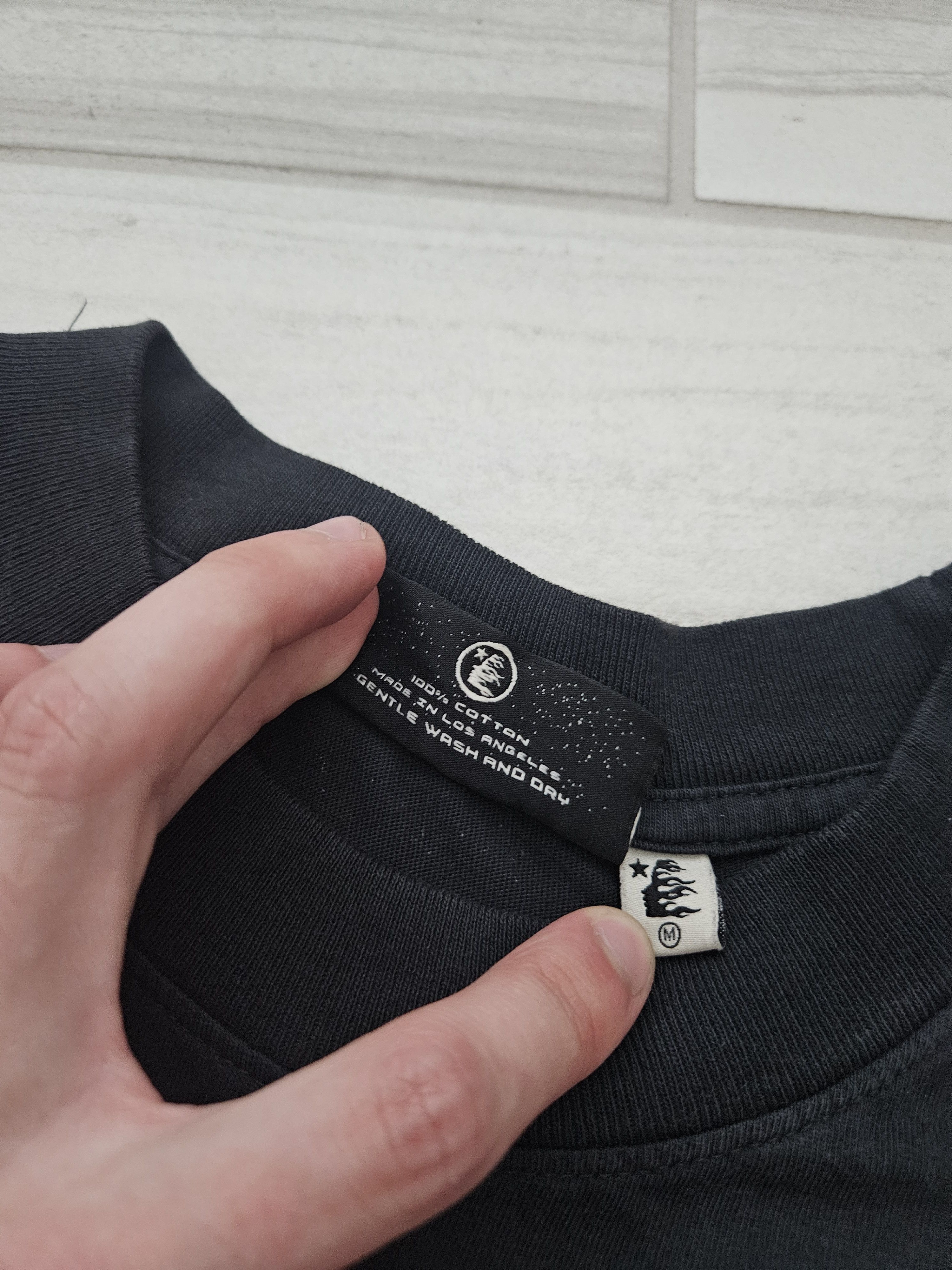HELLSTAR SAMPLE PROTO Oversized Oval H Logo Black T Shirt Size US M / EU 48-50 / 2 - 6 Thumbnail