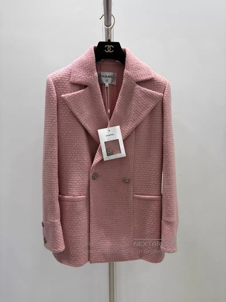 Chanel Chanel Autumn and winter double-breasted wool tweed jacket Size XS / US 0-2 / IT 36-38 - 1 Thumbnail