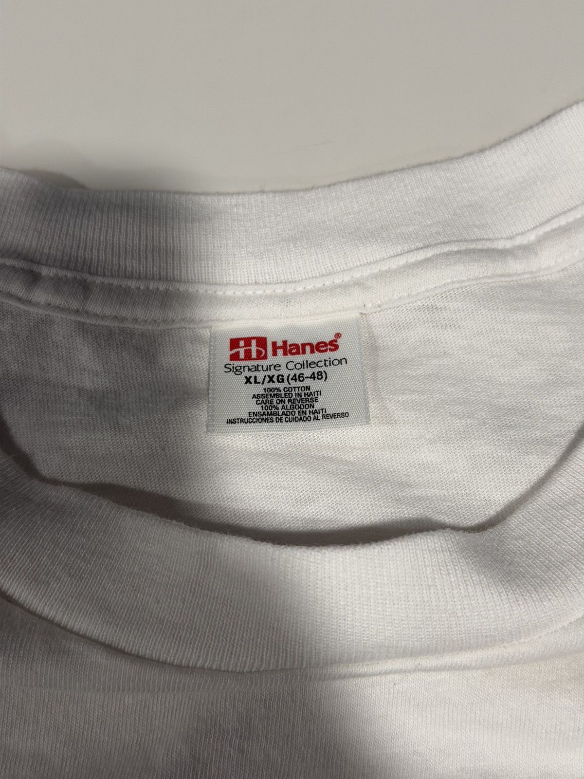 Vintage 2000s Y2K Vintage Hanes White Blank Grunge Streetwear Tee XL Size US XL / EU 56 / 4 - 7 Thumbnail