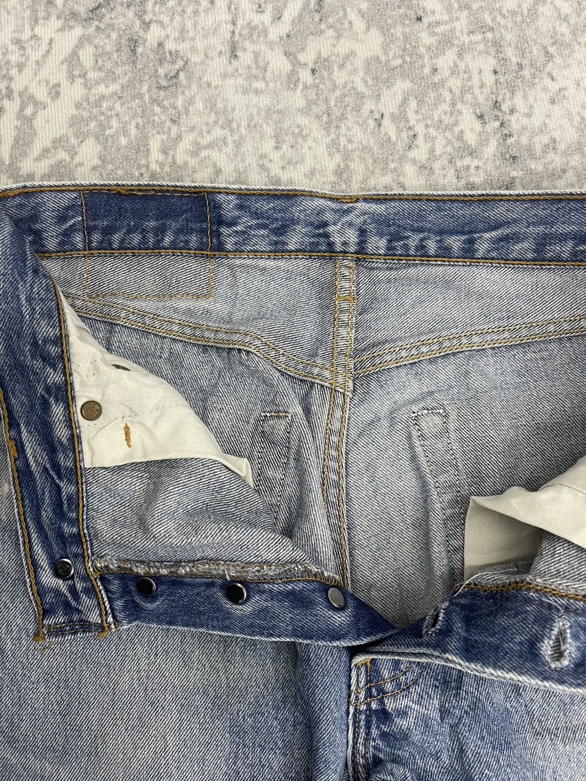 Levi's Vintage 90s Levis 501 Faded Blue For Women Size 29" - 7 Thumbnail