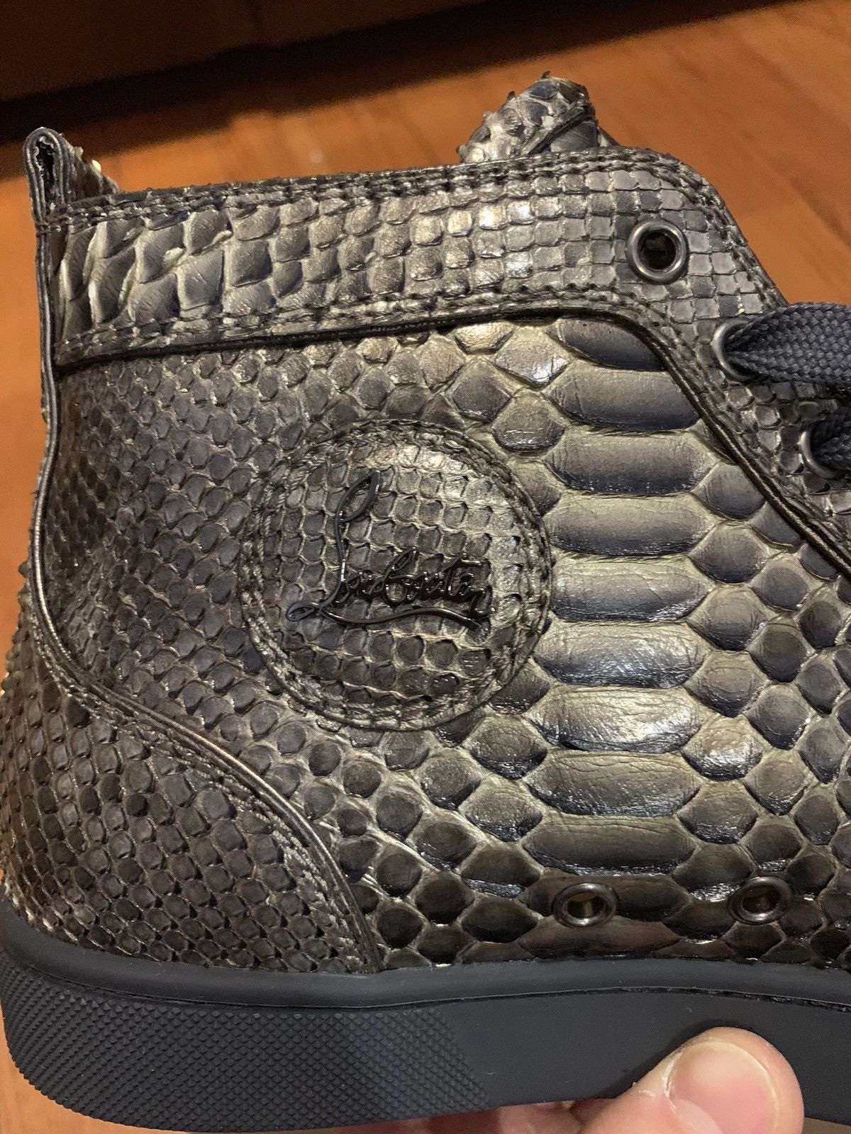 Christian Louboutin Christian Louboutin Flat Python High Top Sneakers 42 Size US 9 / EU 42 - 3 Thumbnail