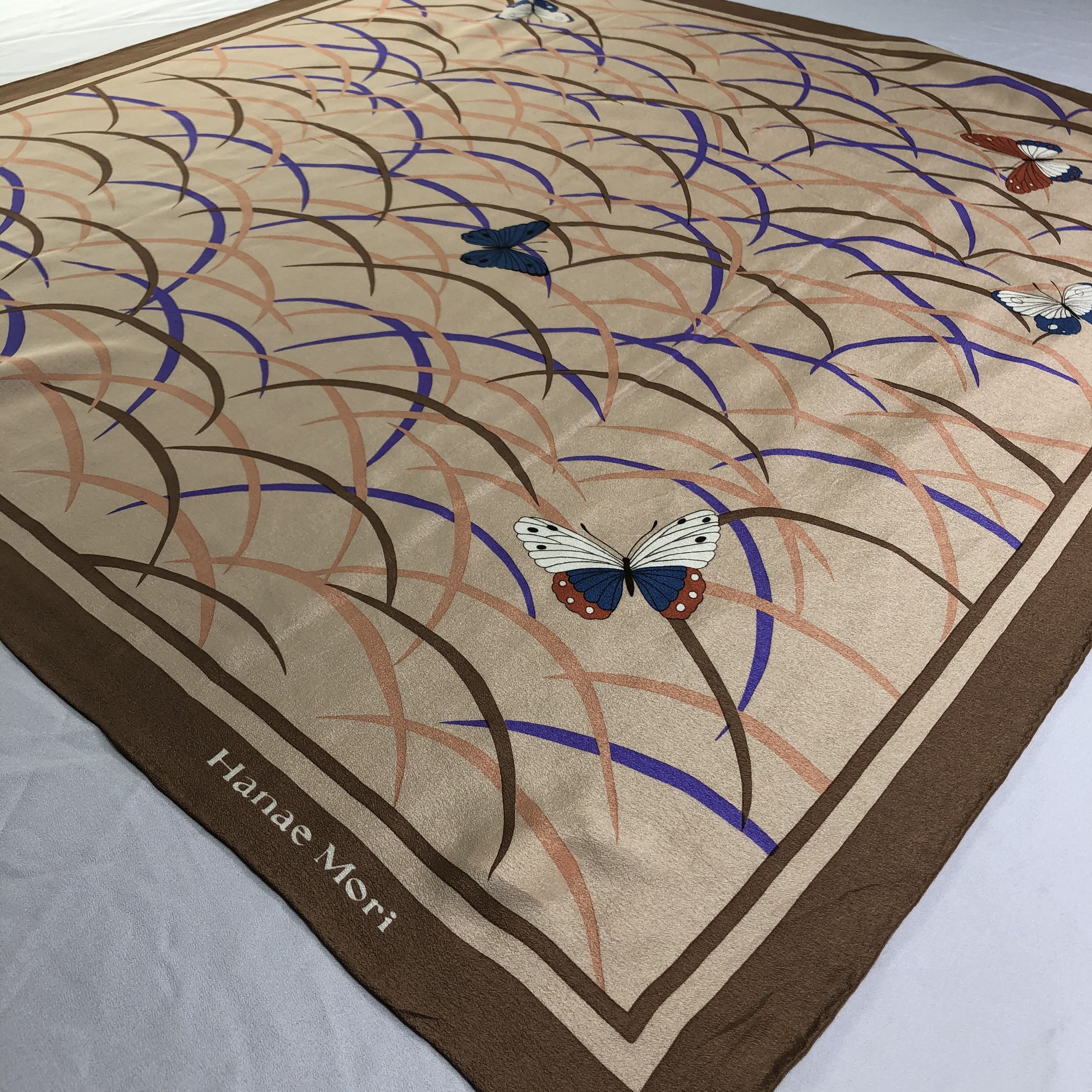 Hanae Mori × Vintage Vintage Hanae Mori Silk Scarf Size ONE SIZE - 3 Thumbnail