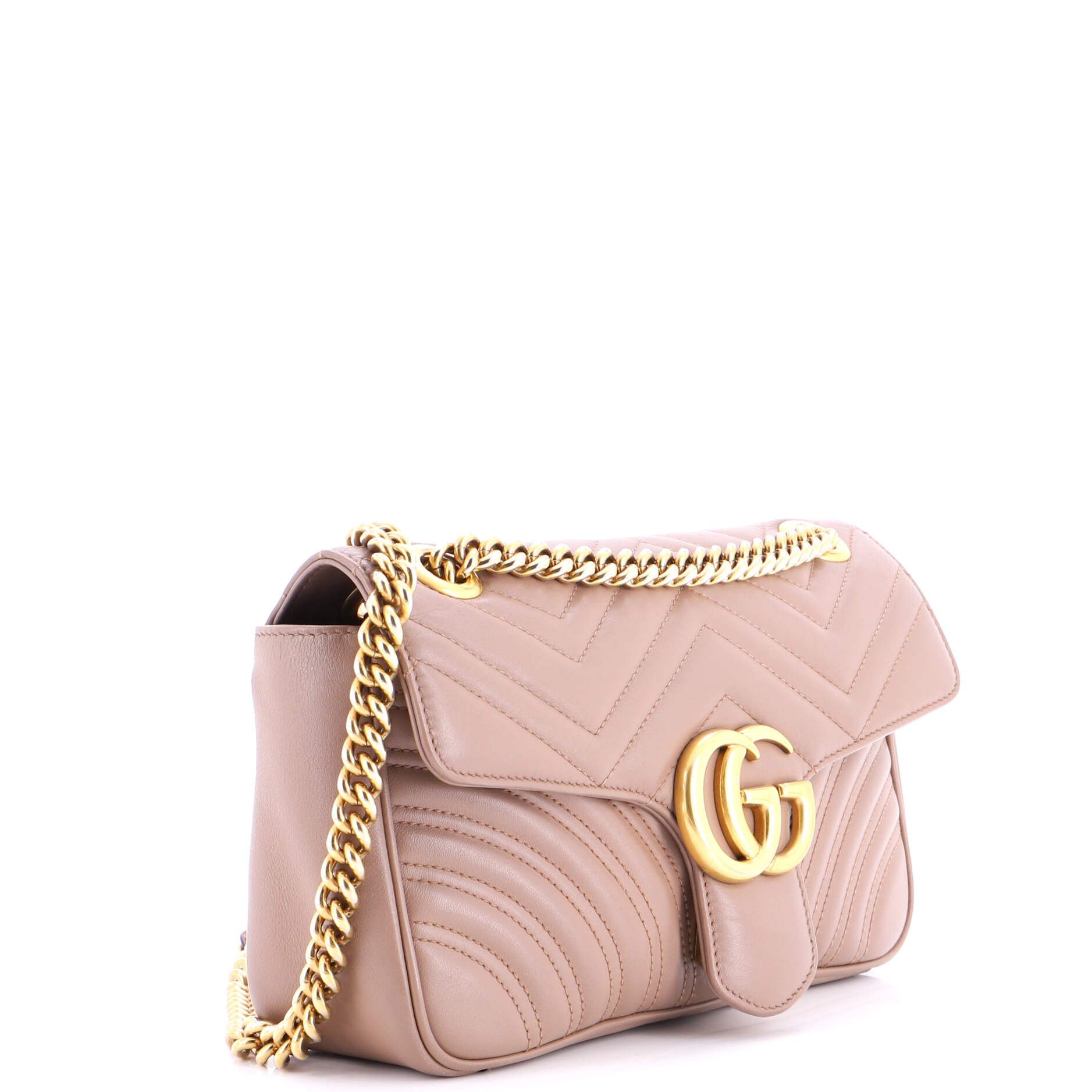 Gucci Gg Marmont Flap Bag Matelasse Leather Medium, Women's
