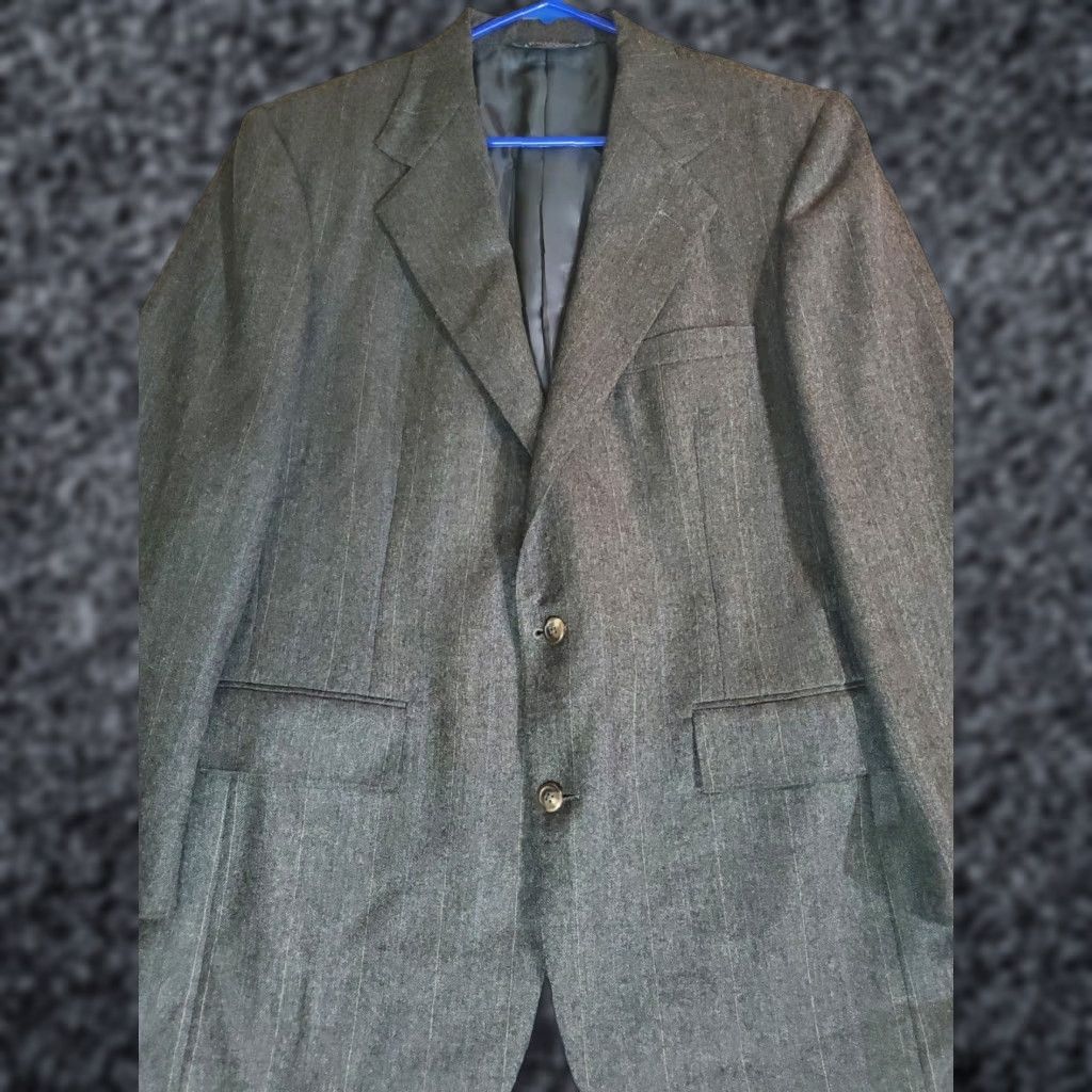 Polo Ralph Lauren VINTAGE Polo Ralph Lauren Blazer Jacket Mens Wool 2-Button Notch Lapel 41R Navy c75cs? Size US L / EU 52-54 / 3 - 1 Thumbnail