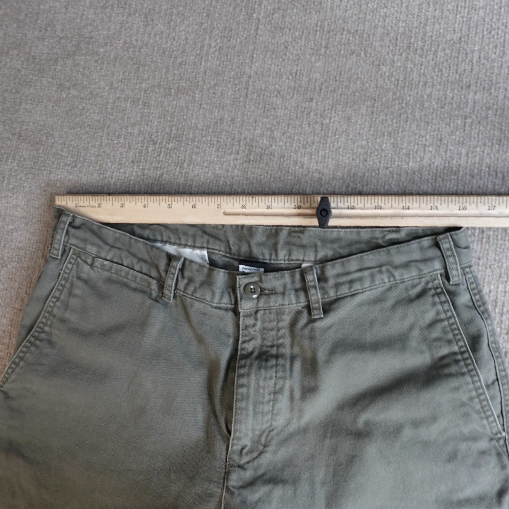 Patagonia Patagonia Pants 33 Gray Green Straight Duck Cotton Chino Logo Pockets Mens Regular Size US 33 - 4 Thumbnail