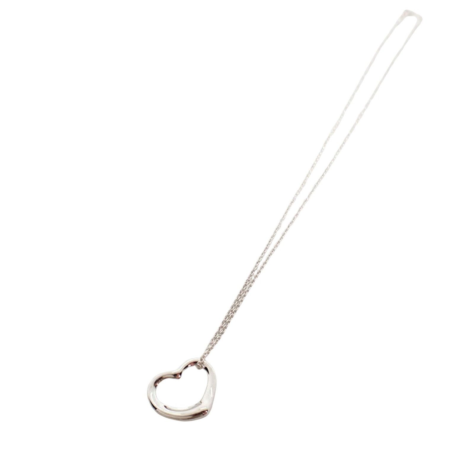 Tiffany & Co. Open Heart Pendant Necklace