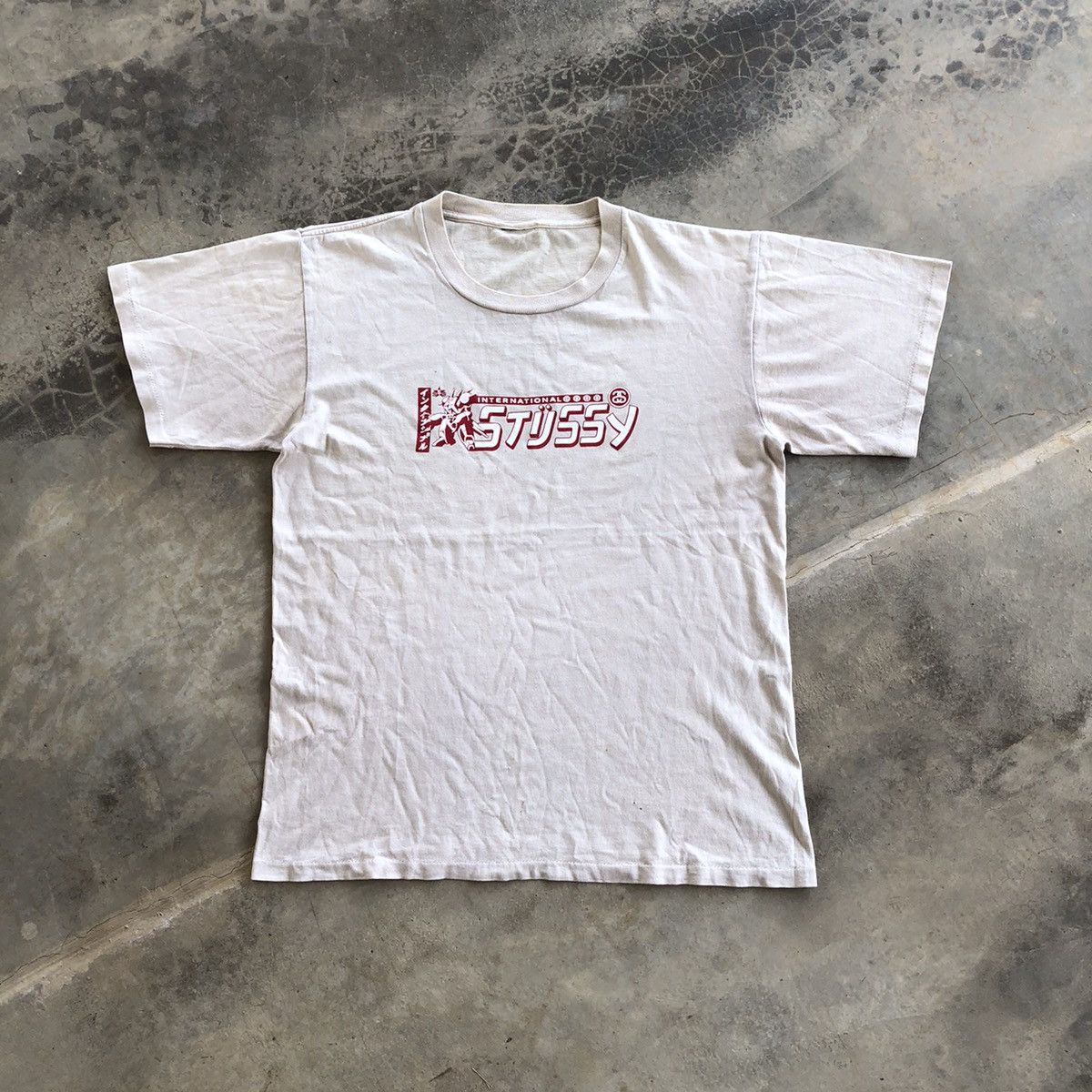 image of Stussy International Nice Design T-Shirt in Brown, Men's (Size Medium)