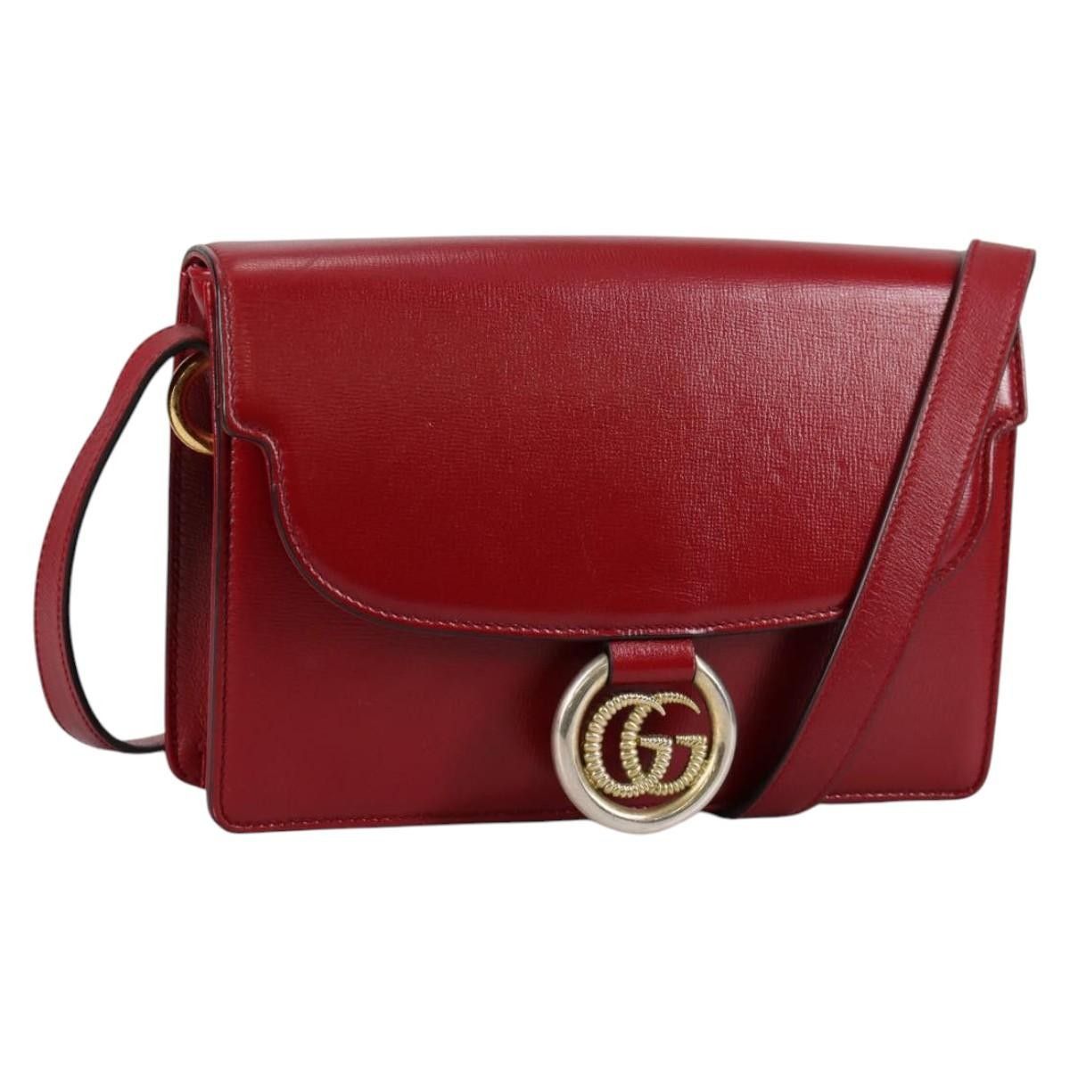Gucci Gucci GG Ring Shoulder Bag Leather Size ONE SIZE - 1 Thumbnail