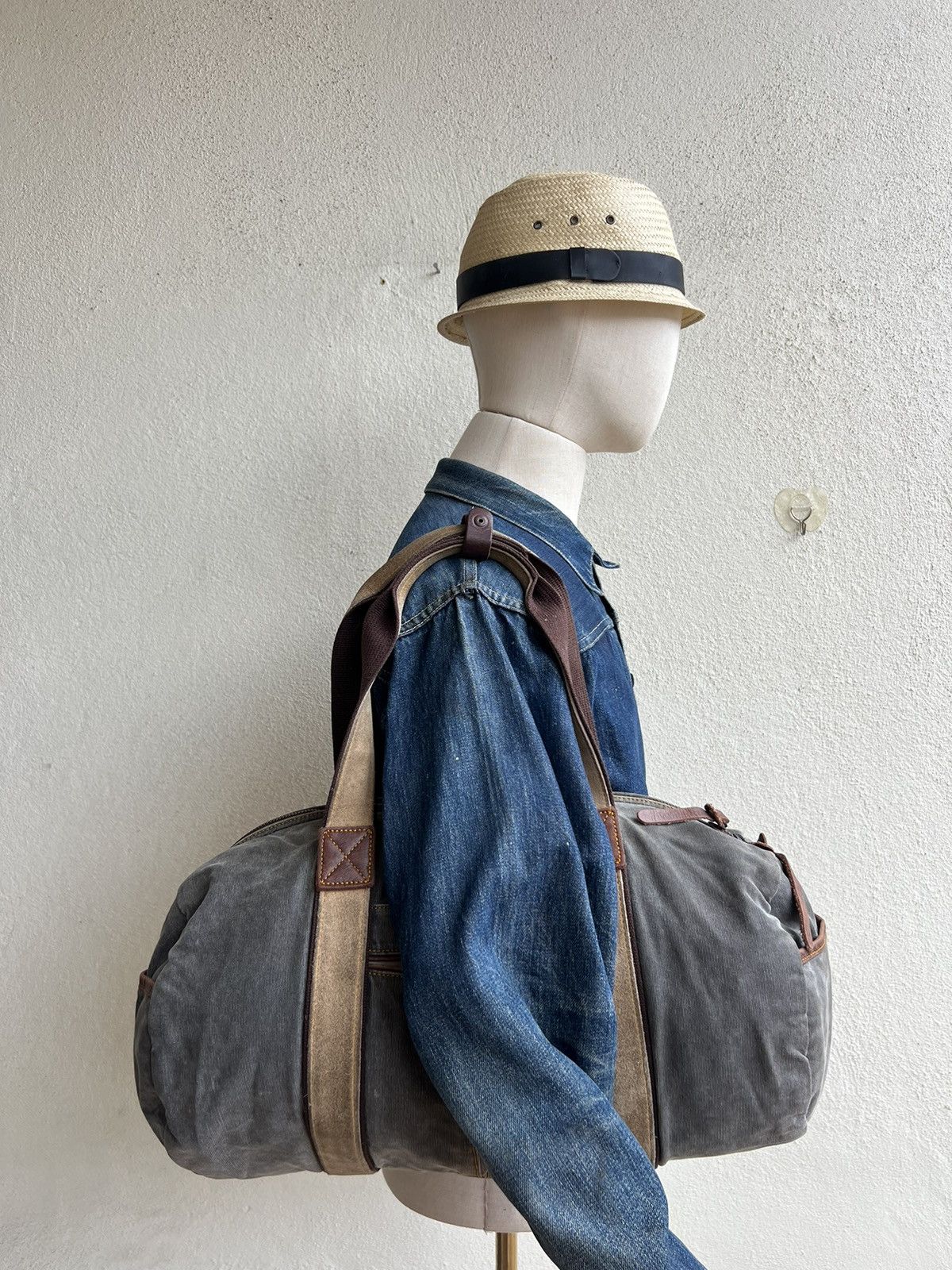 MasterPiece Vintage Masterpiece Japan Sun Fade Distressed Boston Bag Size ONE SIZE - 1 Thumbnail