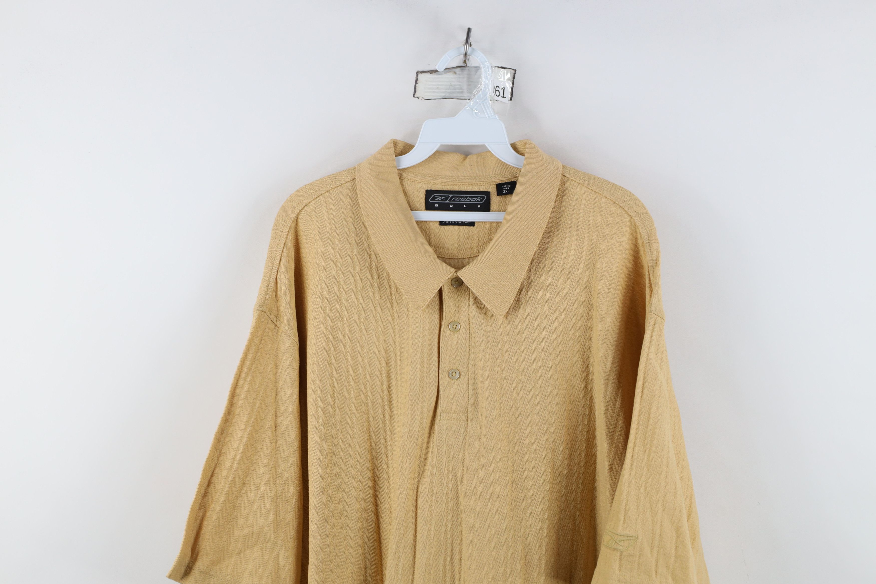 Reebok Vintage 90s Y2K Reebok Golf Striped Knit Collared Polo Shirt Size US XXL / EU 58 / 5 - 2 Thumbnail