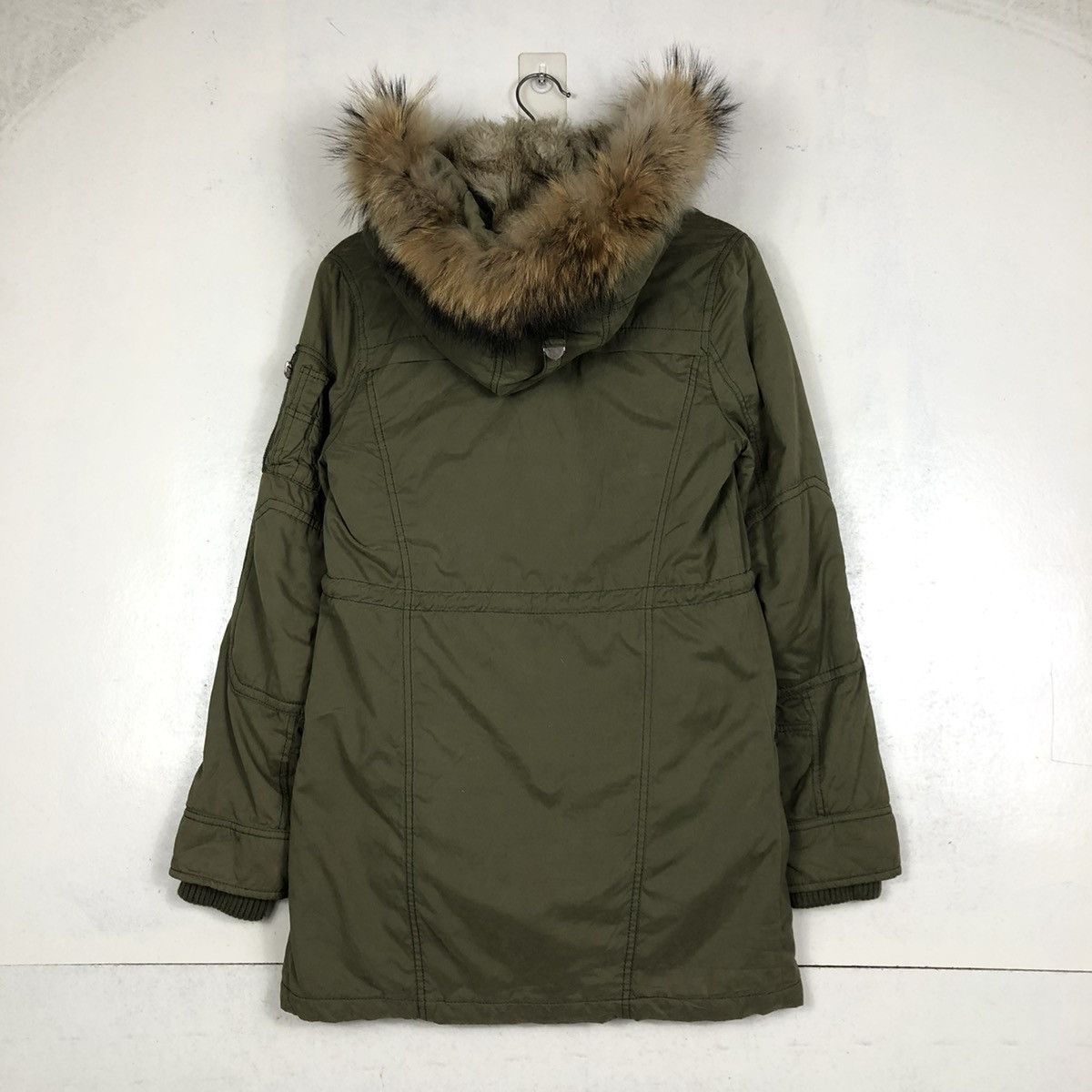 Japanese Brand 📌BIKER JACKET PARKA MINK FUR HOODIE MOUSSY MILITARY DESIGN Size US S / EU 44-46 / 1 - 9 Thumbnail