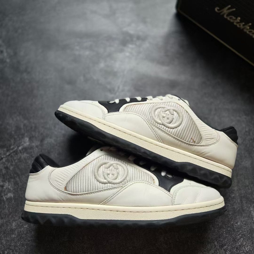 Gucci Gucci Distressed Black Lowtop Sneakers 6.5 Men Size US 6.5 / EU 39-40 - 1 Thumbnail