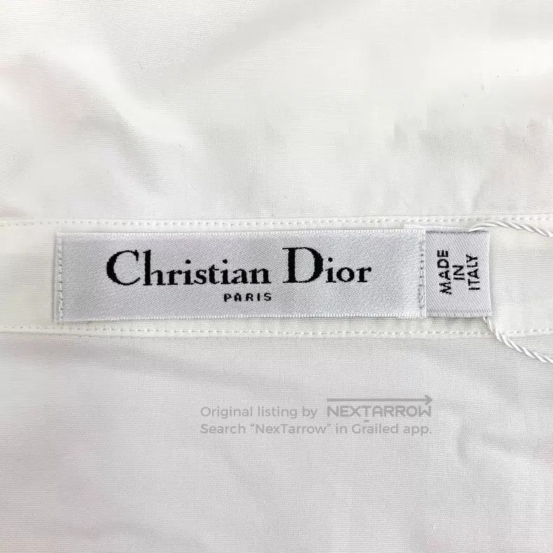 Dior Dior White bee embroidery cotton lapel short-sleeved shirt Size XS / US 0-2 / IT 36-38 - 6 Thumbnail