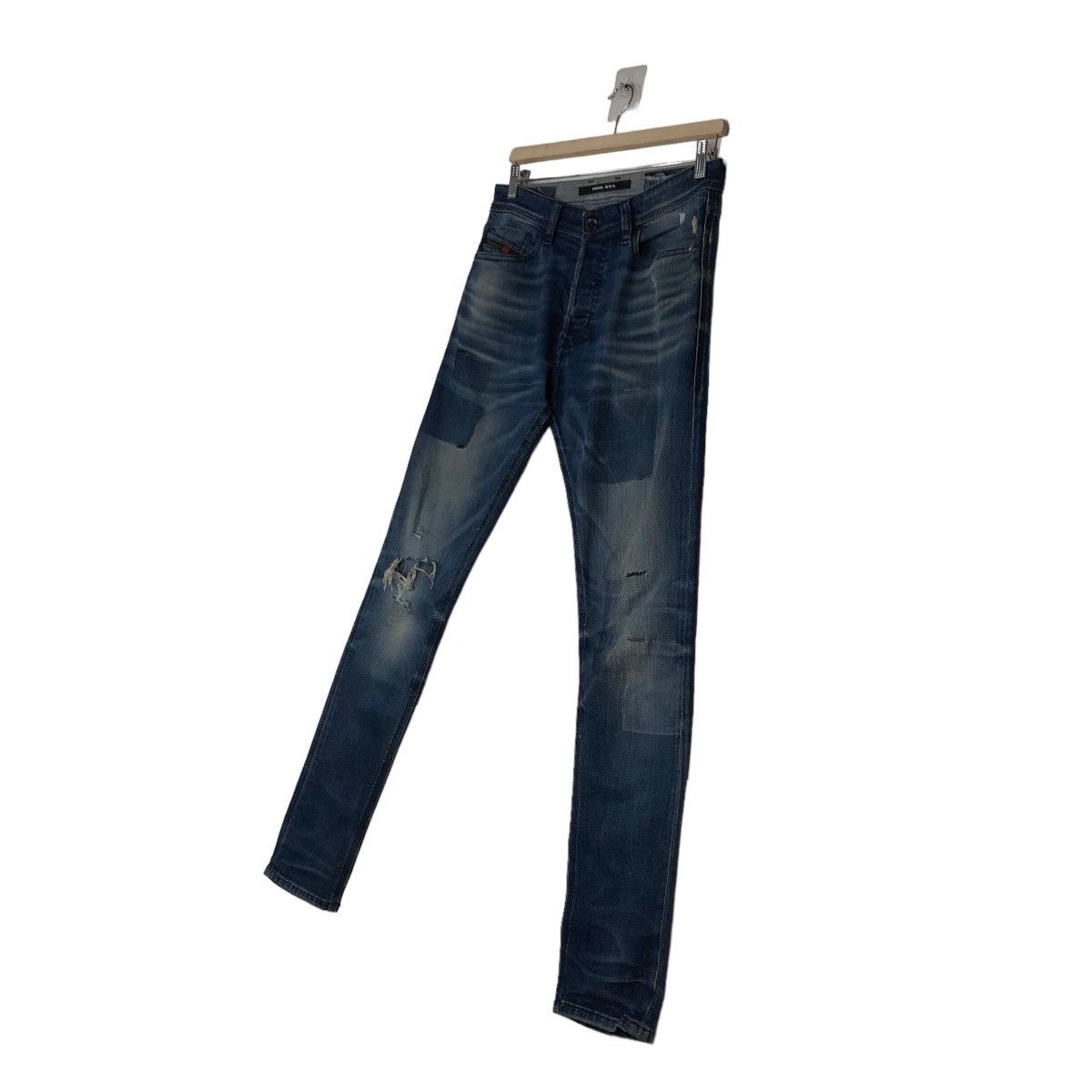 Diesel 🔥Vintage Slim Cut Denim Biker Wear Diesel Distressed Design Size US 30 / EU 46 - 2 Thumbnail