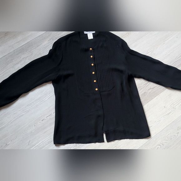 Sonia Rykiel Sonia Rykiel 100% Silk blouse - Paris Size L / US 10 / IT 46 - 2 Thumbnail