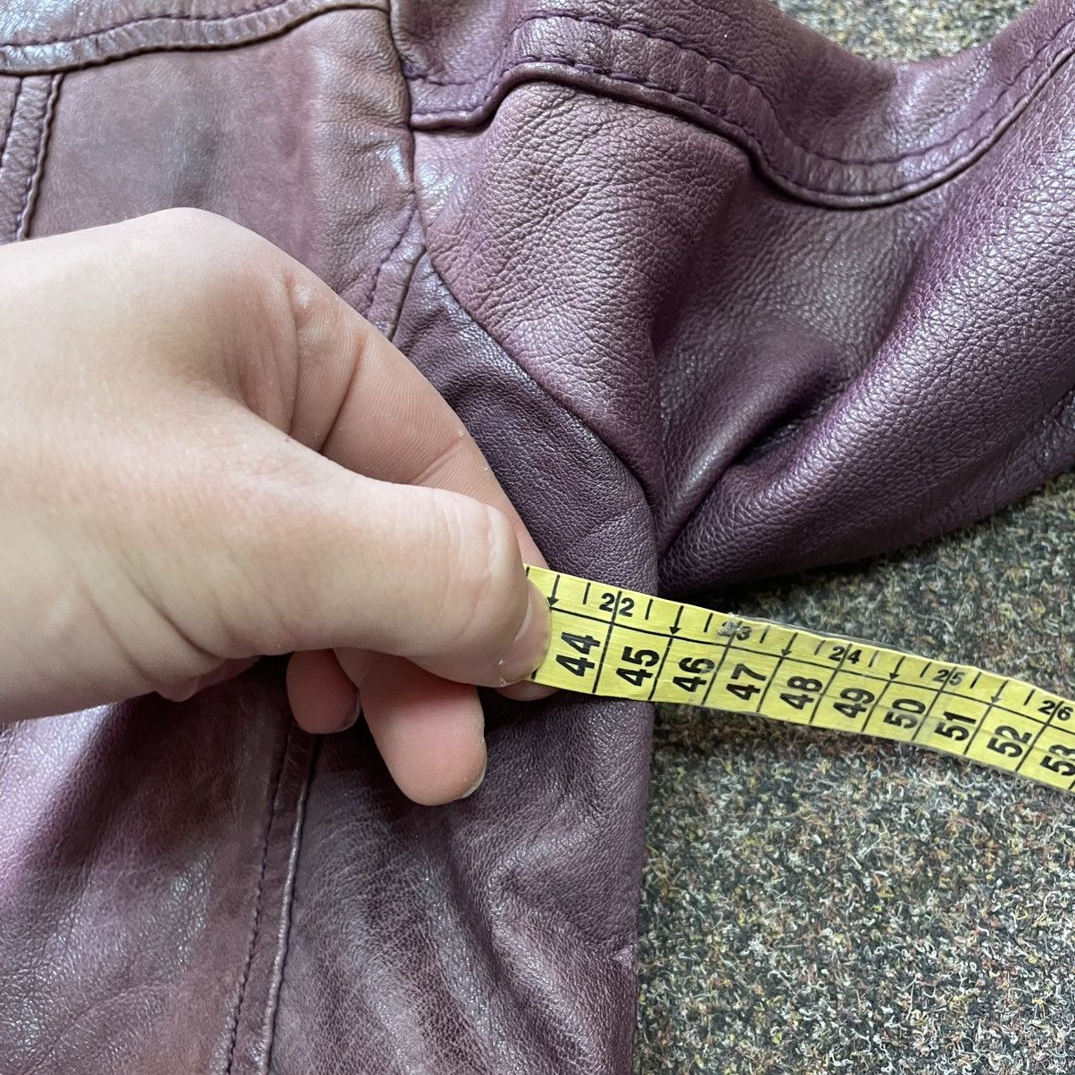 Genuine Leather Vintage Y2K Leather Jacket Biker Punk Opium BALENCIAGA Style Size M / US 6-8 / IT 42-44 - 6 Thumbnail