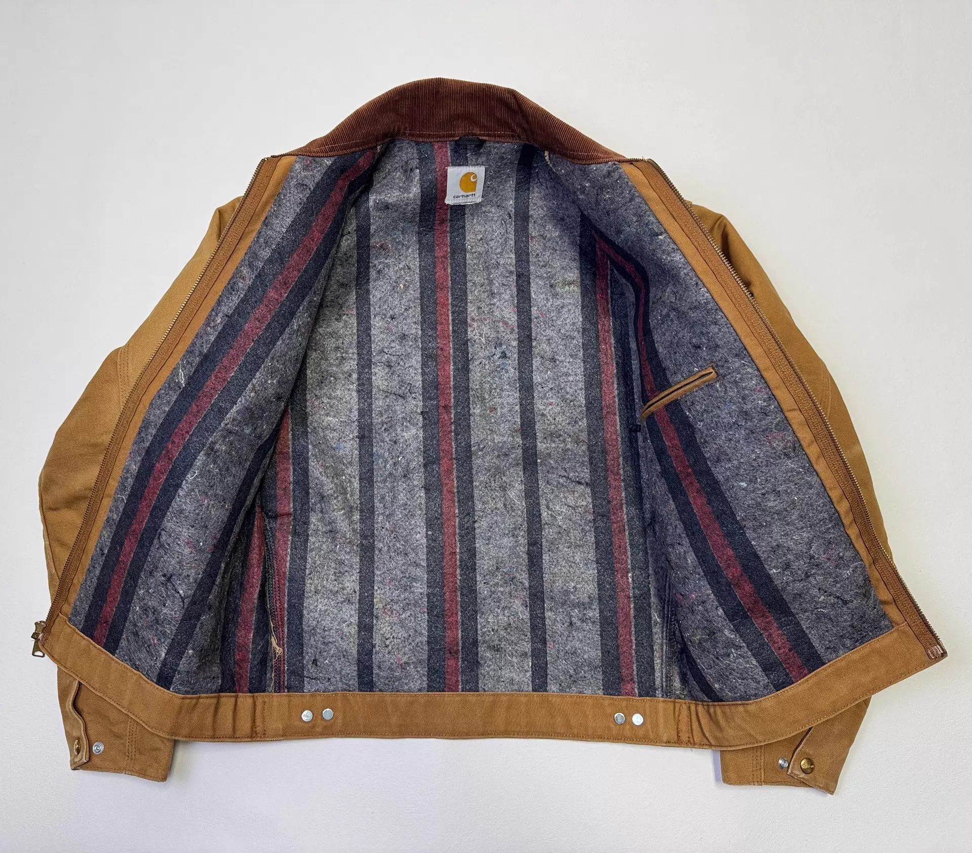 Carhartt Vintage Carhartt J001 Detroit Jacket Brown S Size US S / EU 44-46 / 1 - 4 Thumbnail