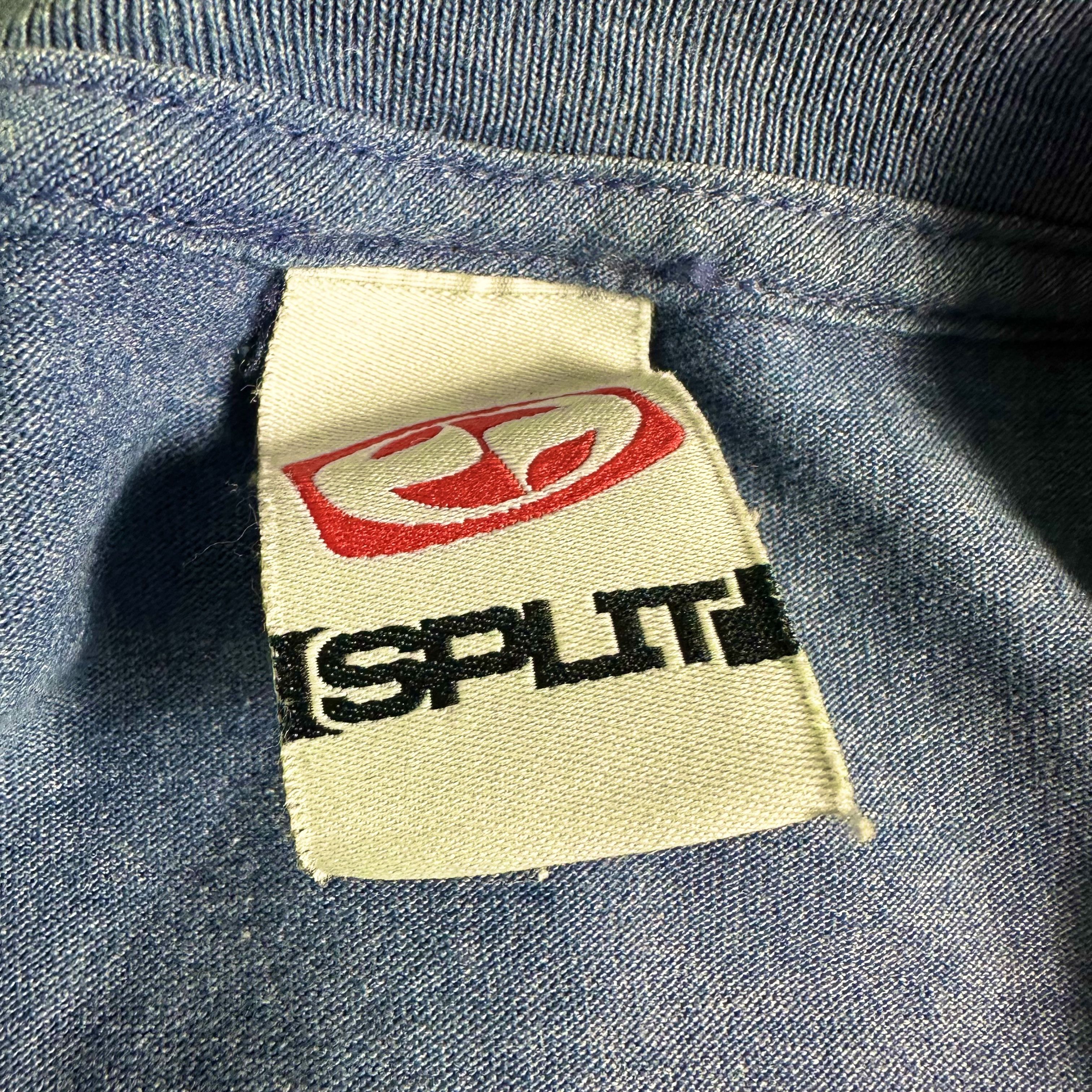 Split 🔥RARE🔥Vintage Split Skateboard Spell Out T-shirt Size US L / EU 52-54 / 3 - 6 Thumbnail