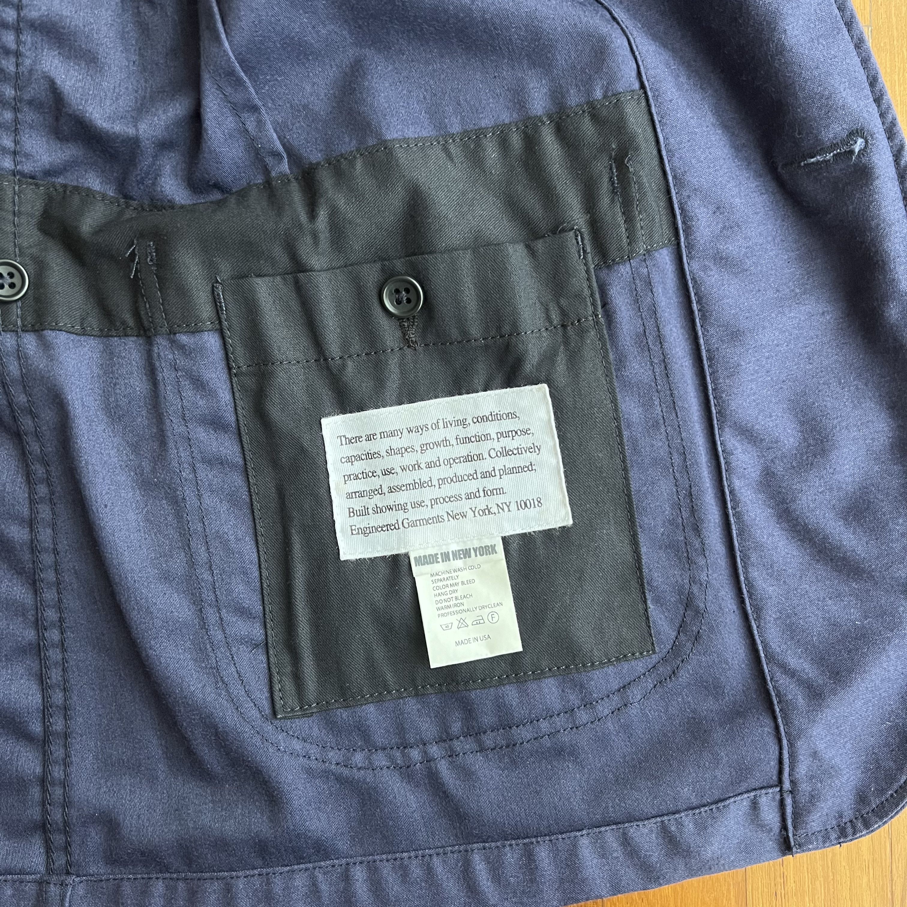 Engineered Garments Engineered Garments Bedford Jacket in Navy Nyco Size US XS / EU 42 / 0 - 3 Thumbnail