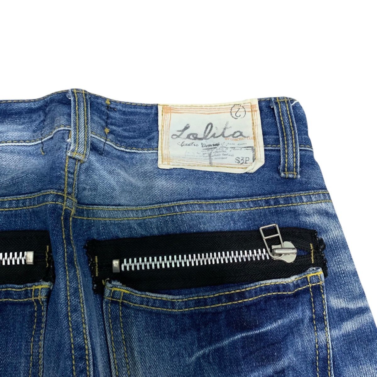 Beauty Beast Vintage Lolita Distressed Jeans Ripped Blue Faded Size US 28 / EU 44 - 11 Thumbnail